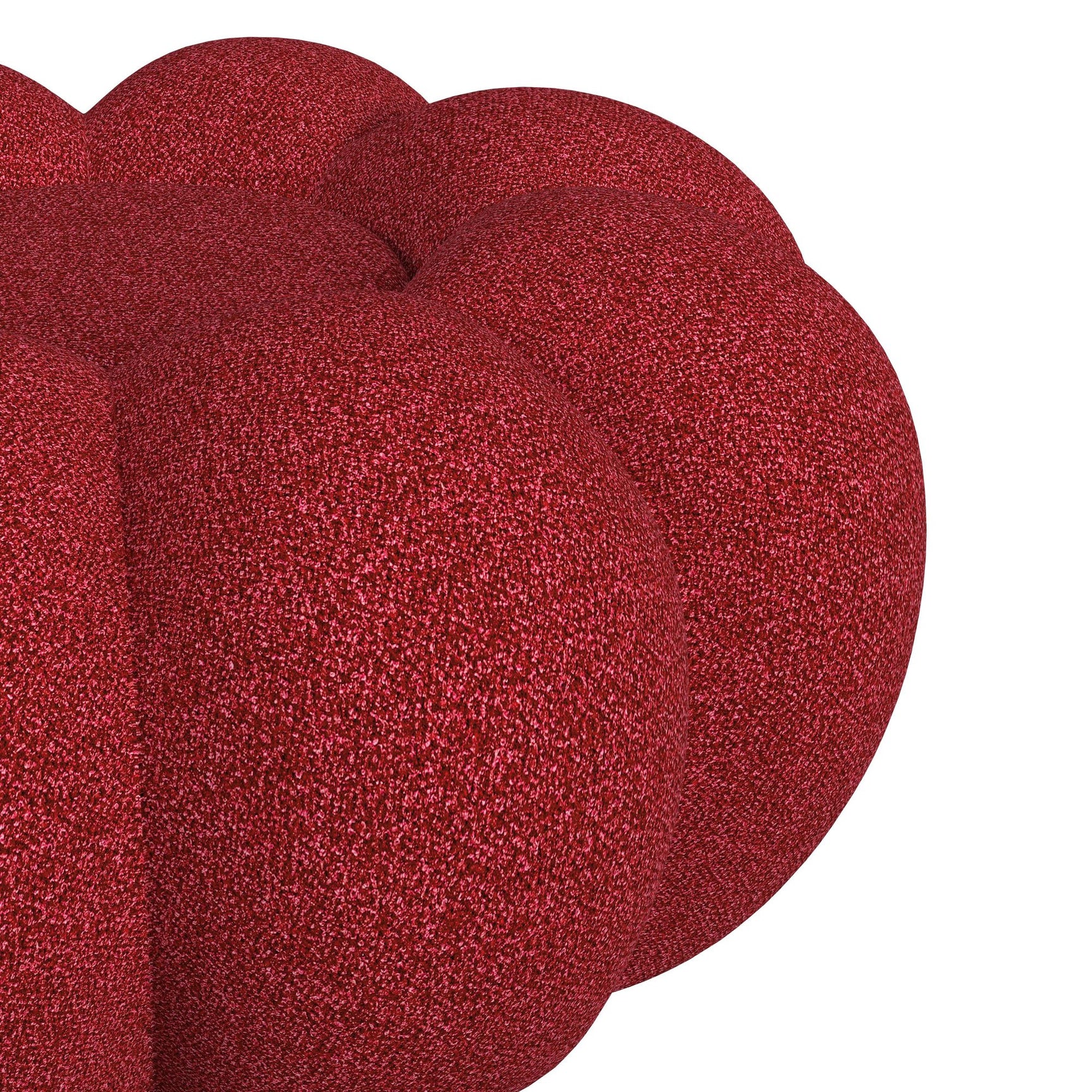 Bubble Swivel Chair and Ottoman in Red - Tampa Furniture Outlet