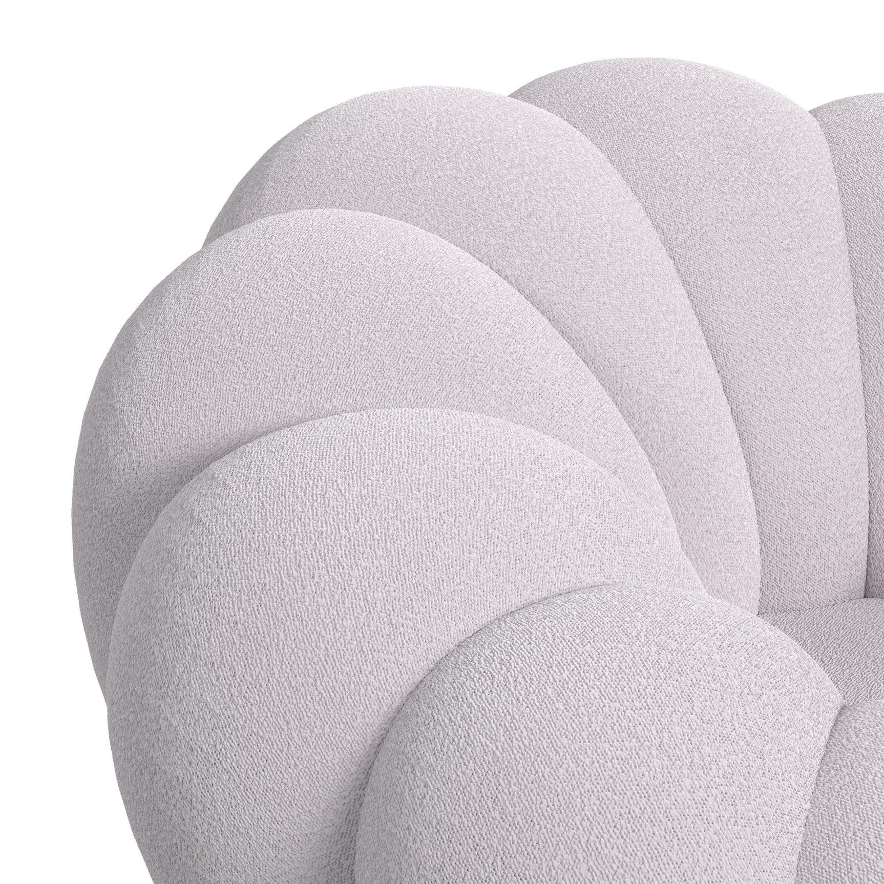 Bubble Swivel Chair and Ottoman in Grey - Tampa Furniture Outlet