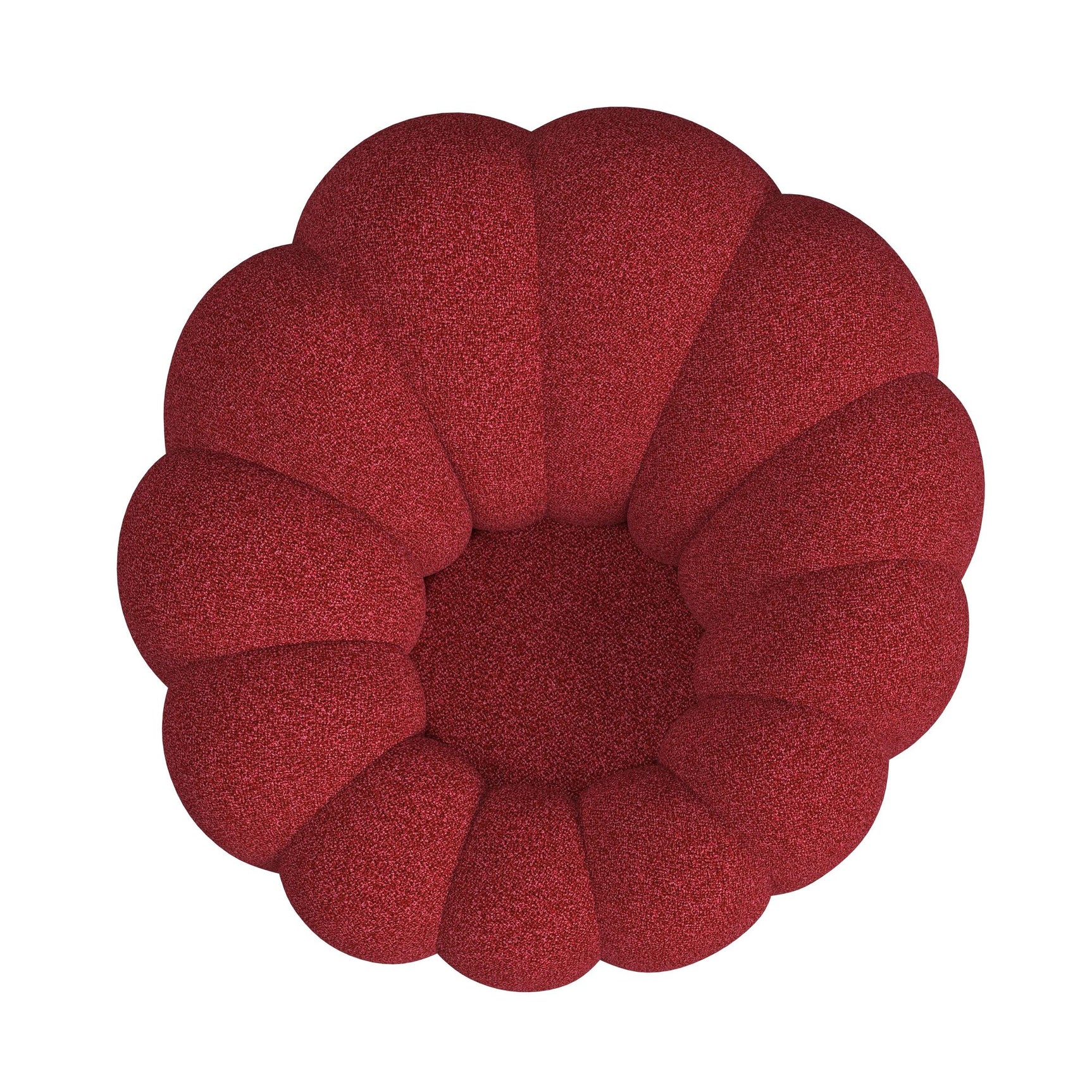 Bubble Swivel Chair and Ottoman in Red - Tampa Furniture Outlet