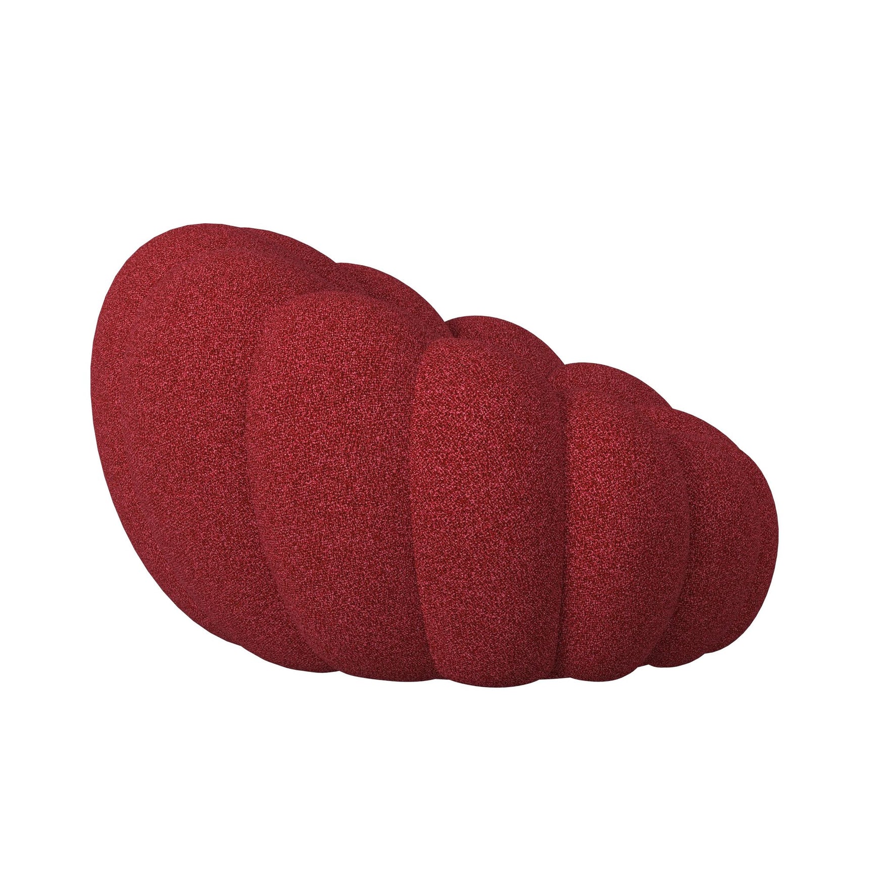 Bubble Swivel Chair and Ottoman in Red - Tampa Furniture Outlet
