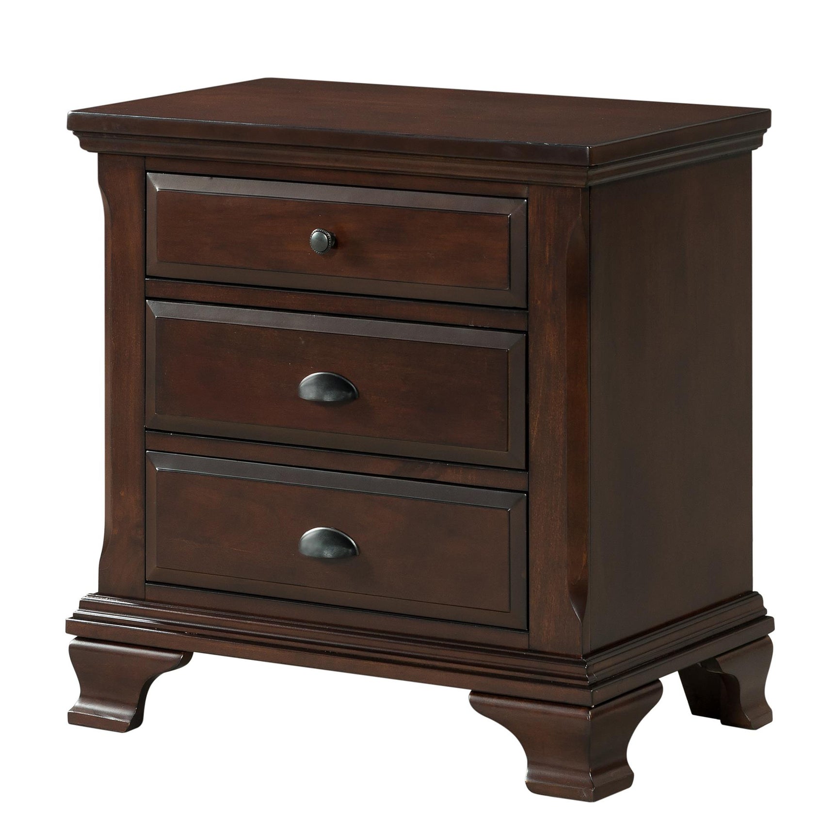 Canton Nightstand Cherry - Tampa Furniture Outlet