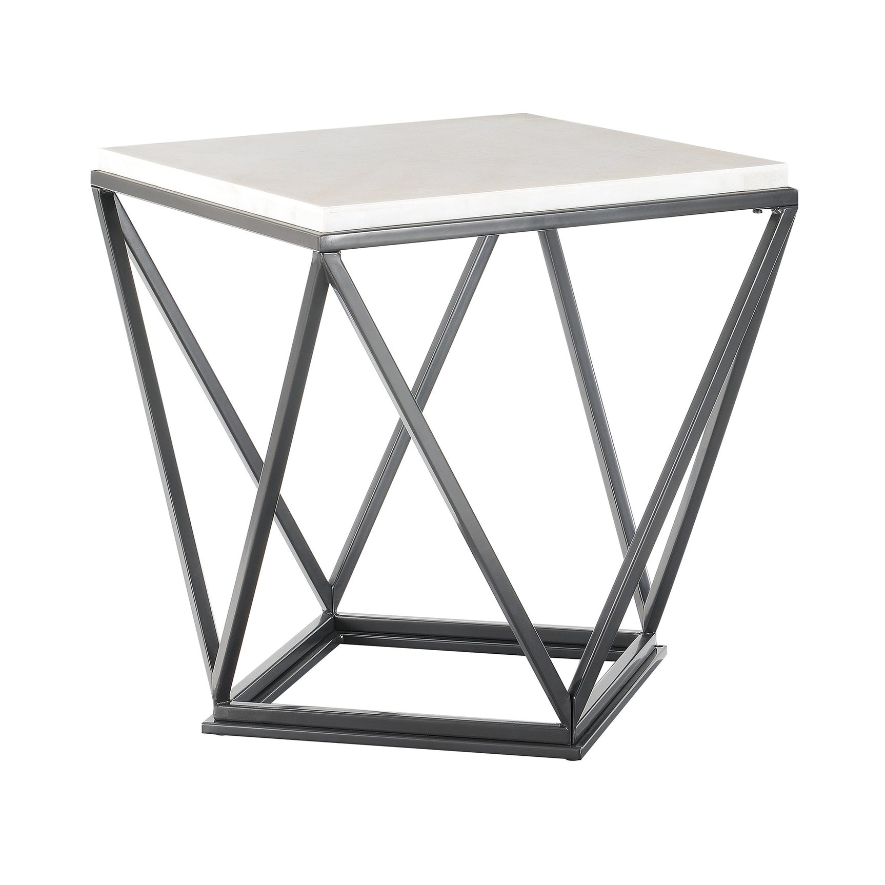 Riko End Table W/ Metal Leg