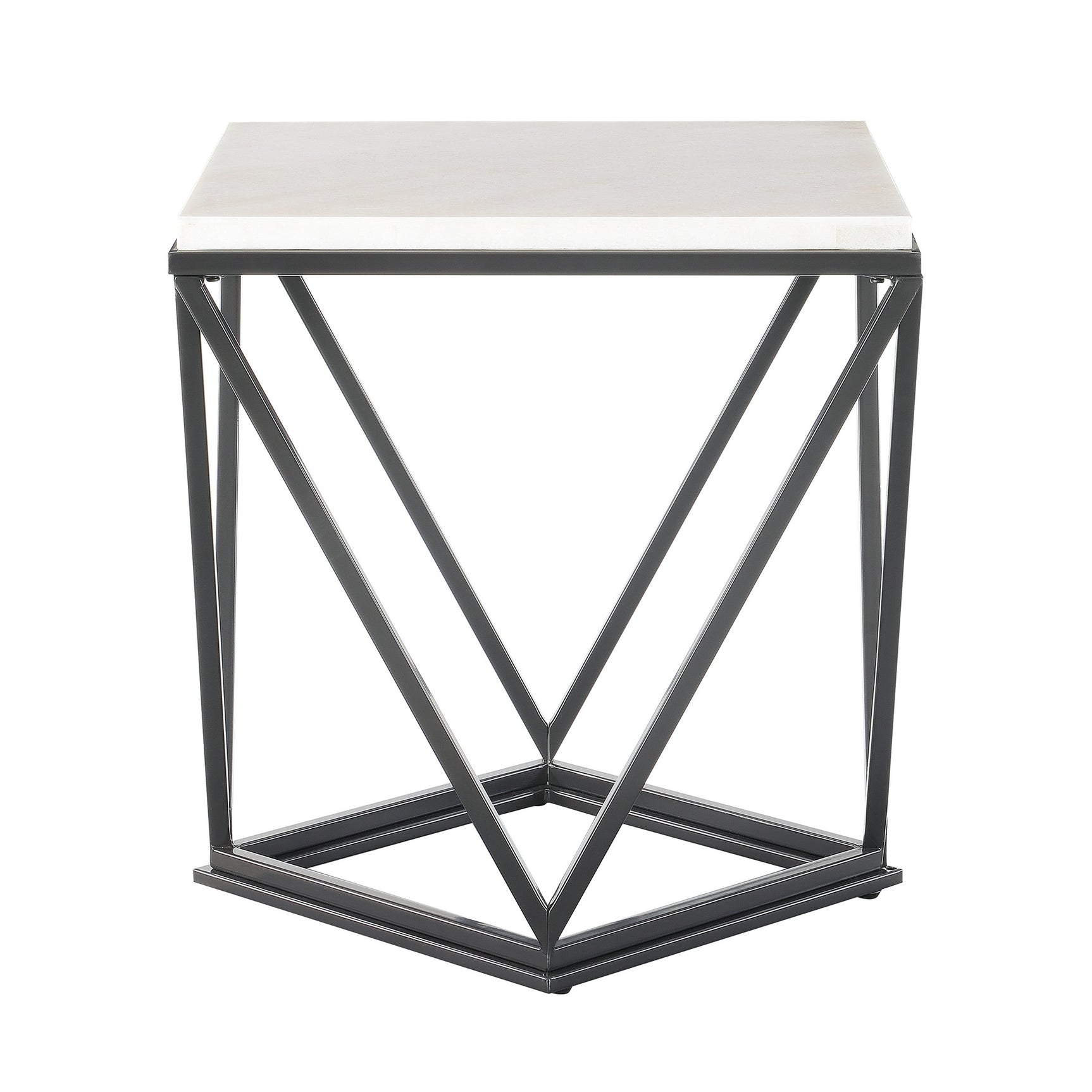 Riko End Table W/ Metal Leg