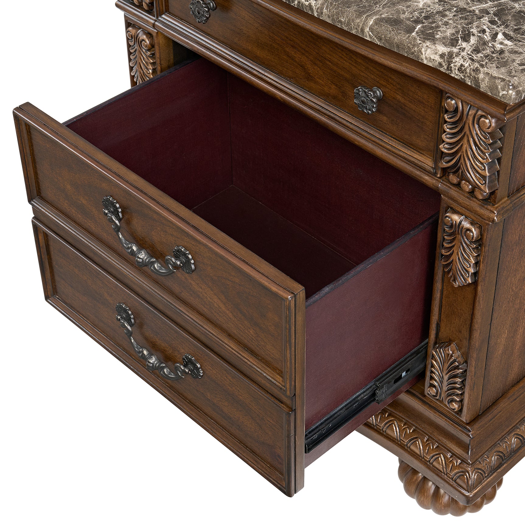 Cadenza Nightstand with USB-C in Brown - Tampa Furniture Outlet