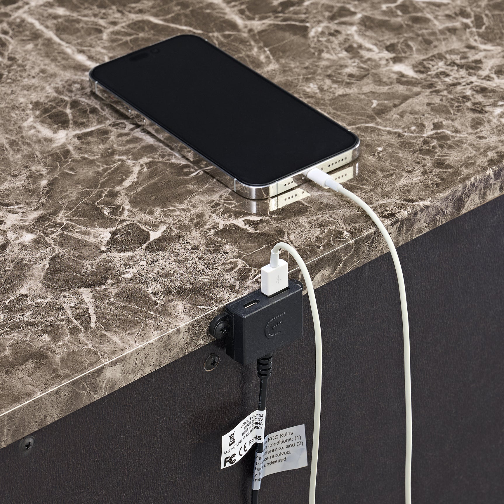 Cadenza Nightstand with USB-C in Brown - Tampa Furniture Outlet