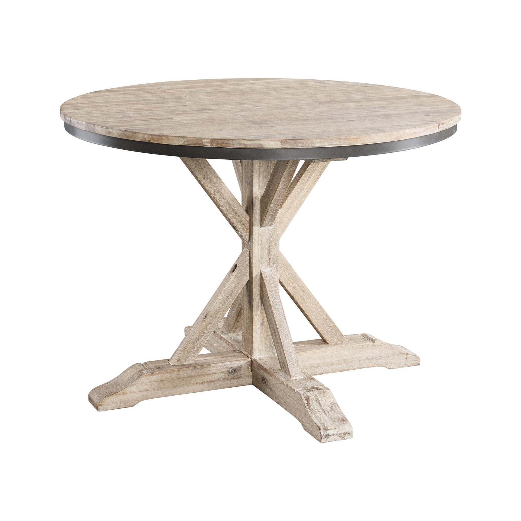 (D680-30) Callista- Round Dining Table- Beach/Natural - Tampa Furniture Outlet