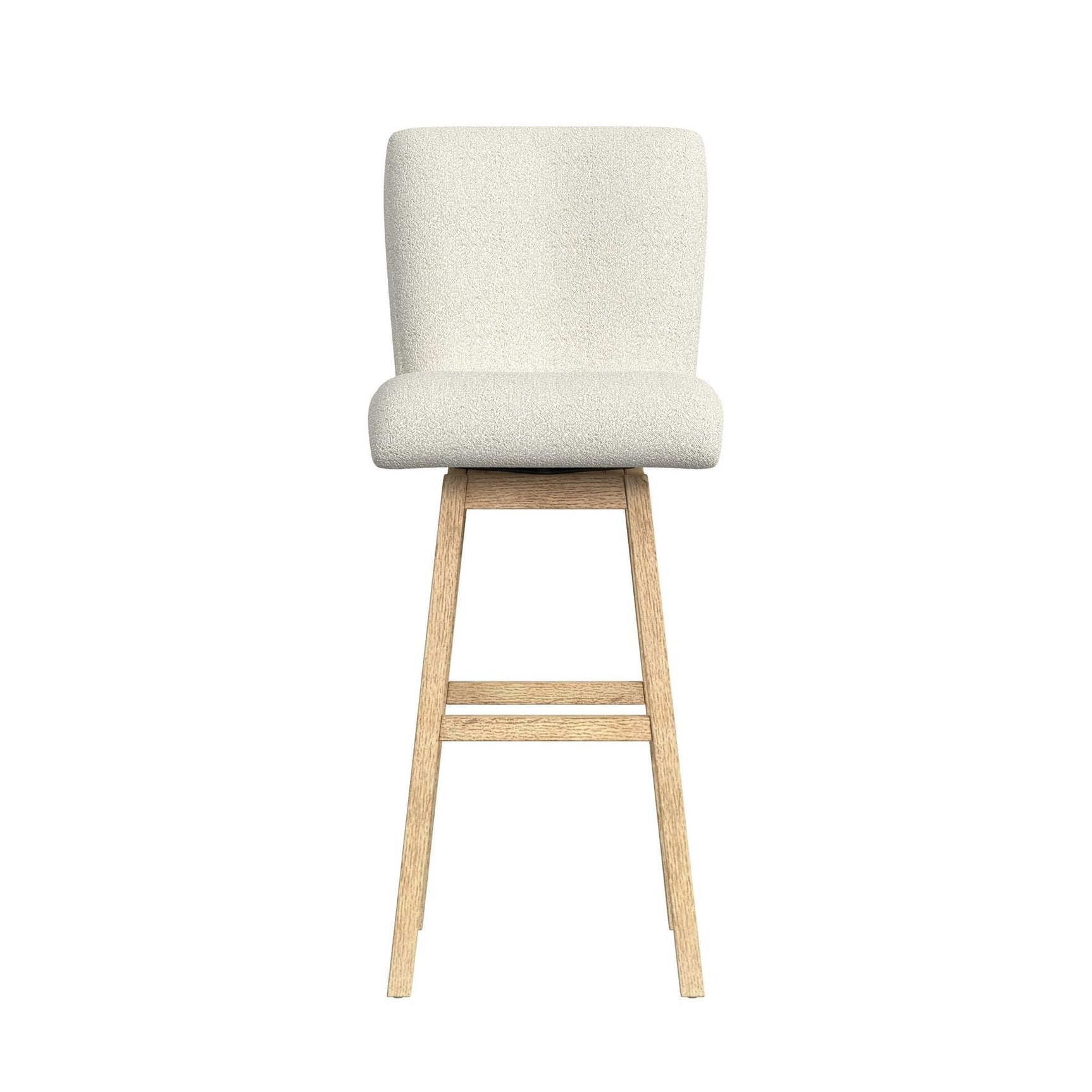 Cambrie UPH Swivel Bar Stool with Beige Boucle in Natural (2 Per Carton)