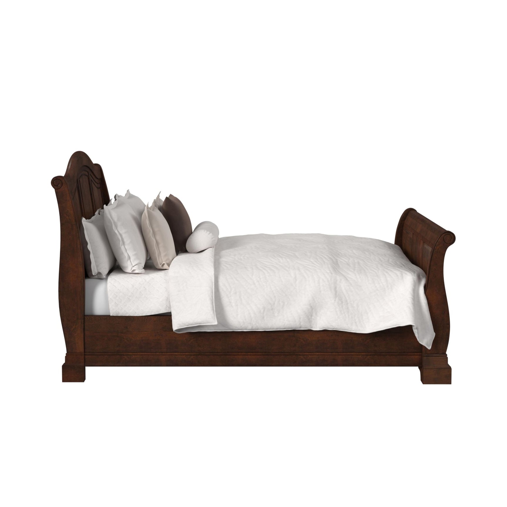 Cameron Cherry Queen Sleigh Bed