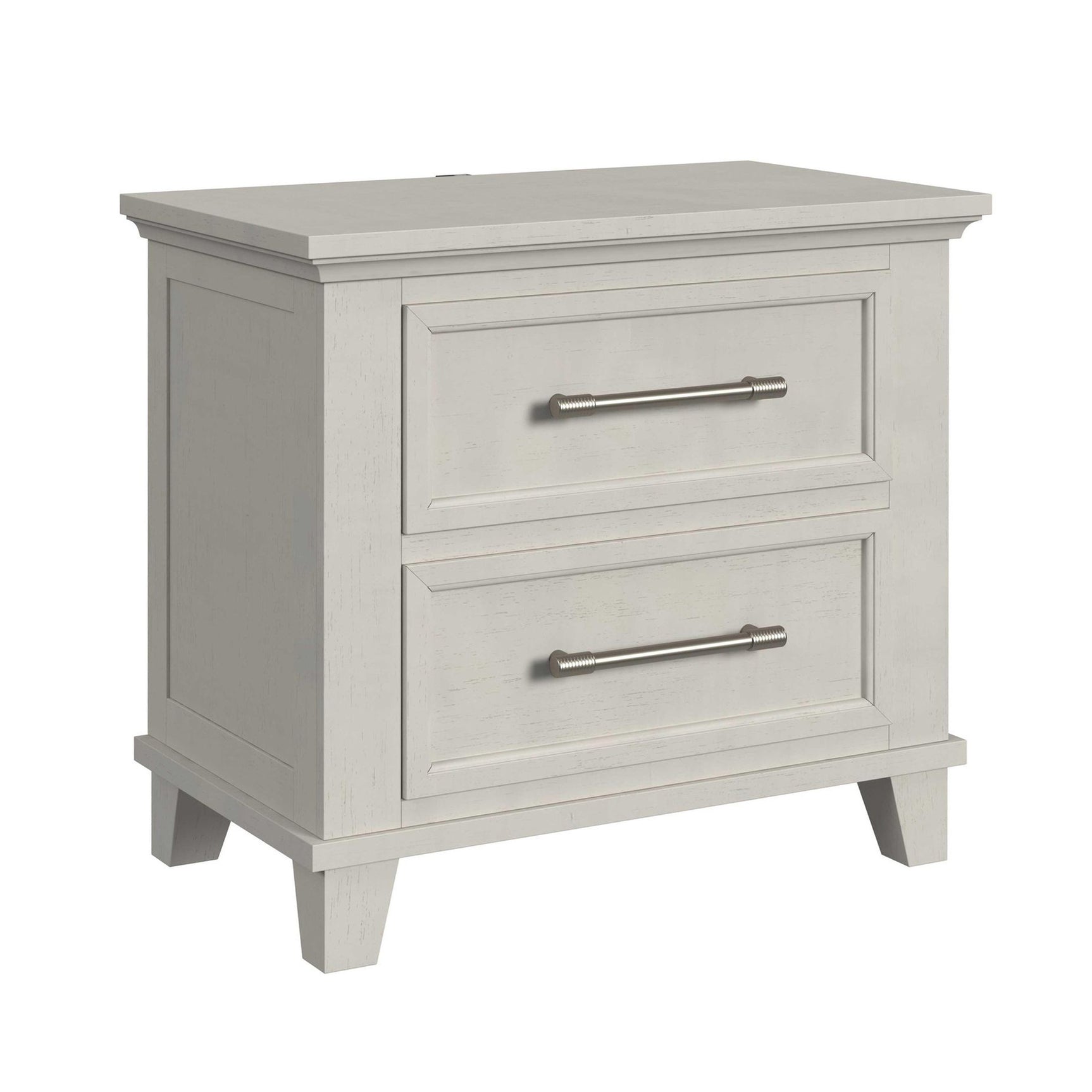 Canterbury 2-Drawer Nightstand with USB in Ivory