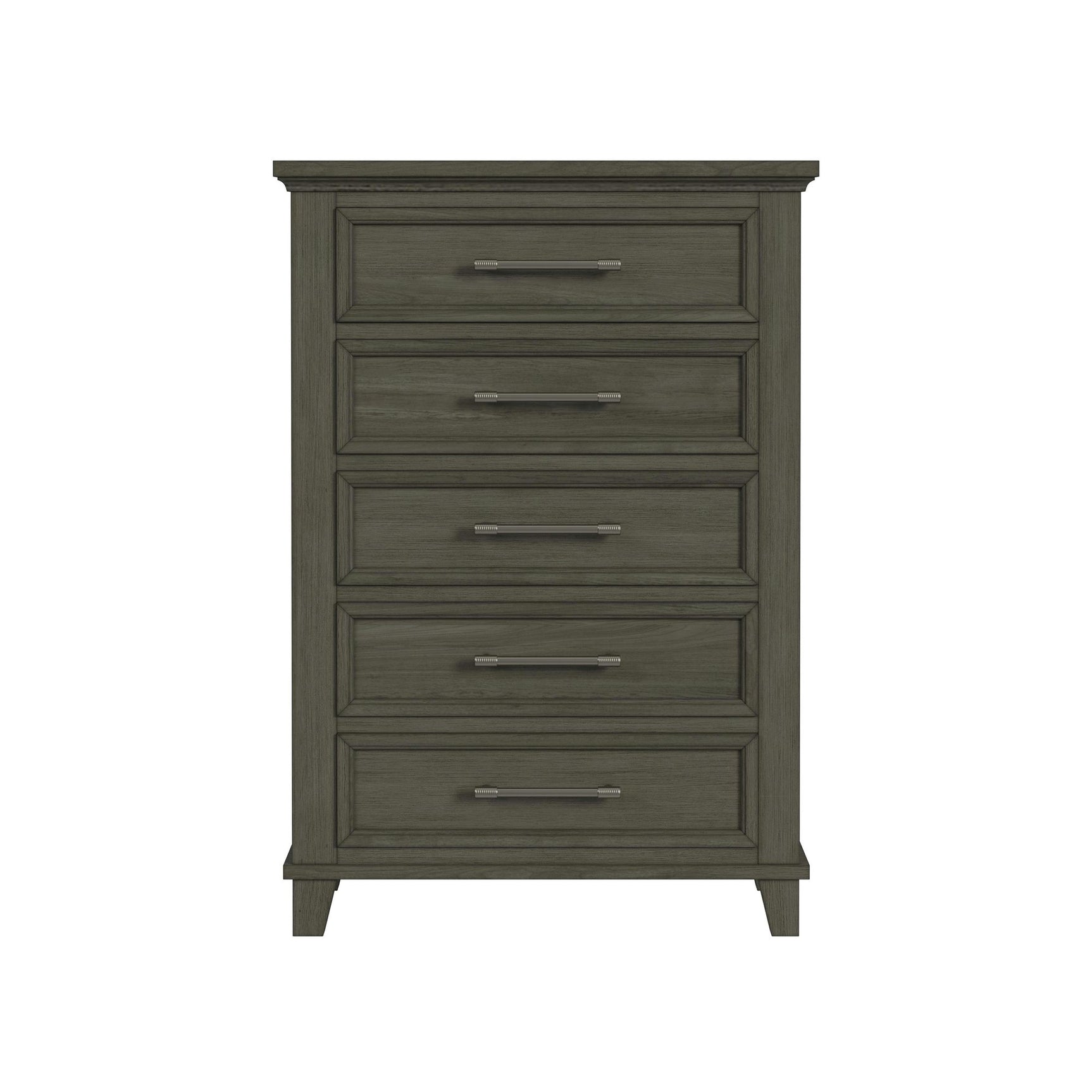 Canterbury 5-Drawer Chest in Grey - Tampa Furniture Outlet
