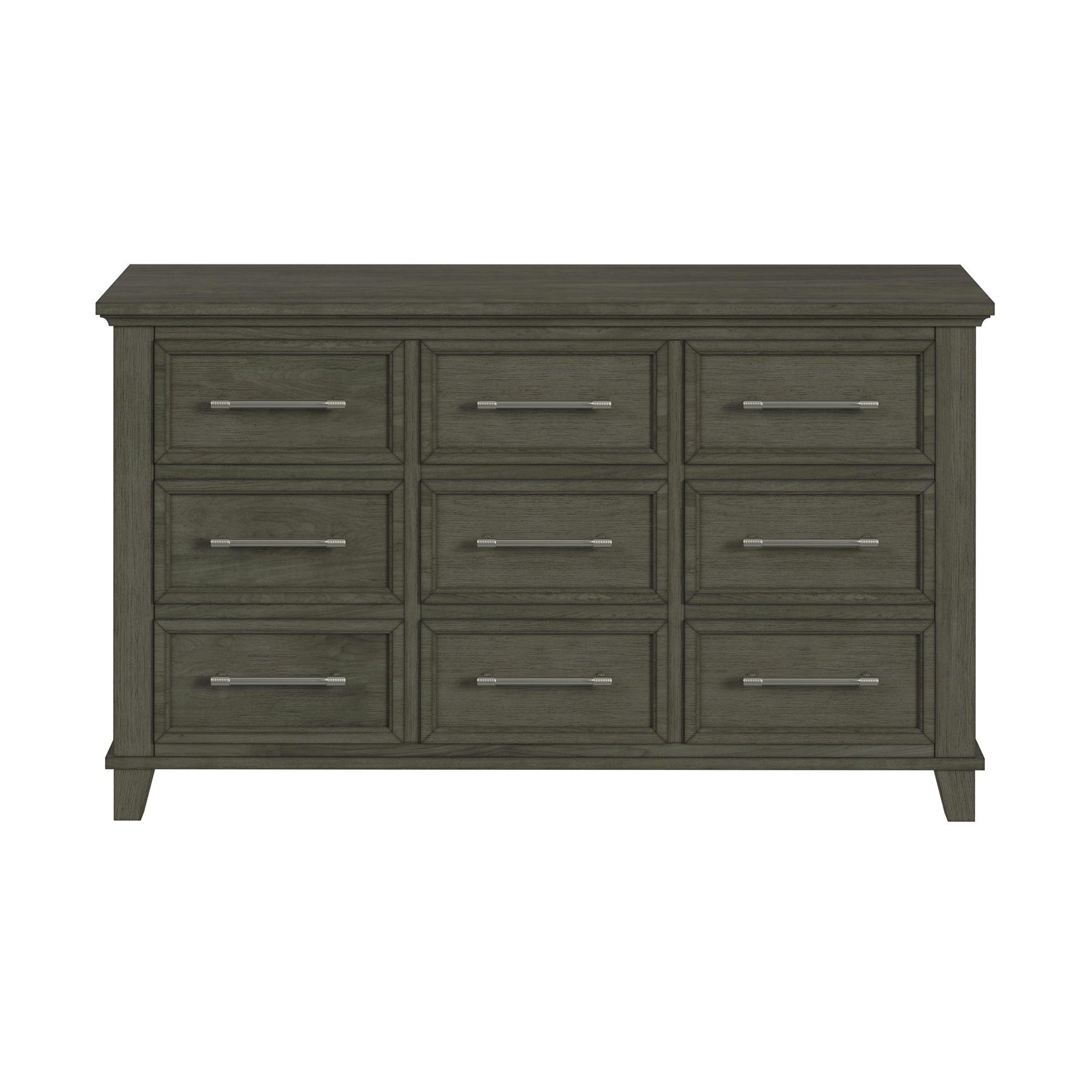 Canterbury 9-Drawer Dresser in Grey - Tampa Furniture Outlet