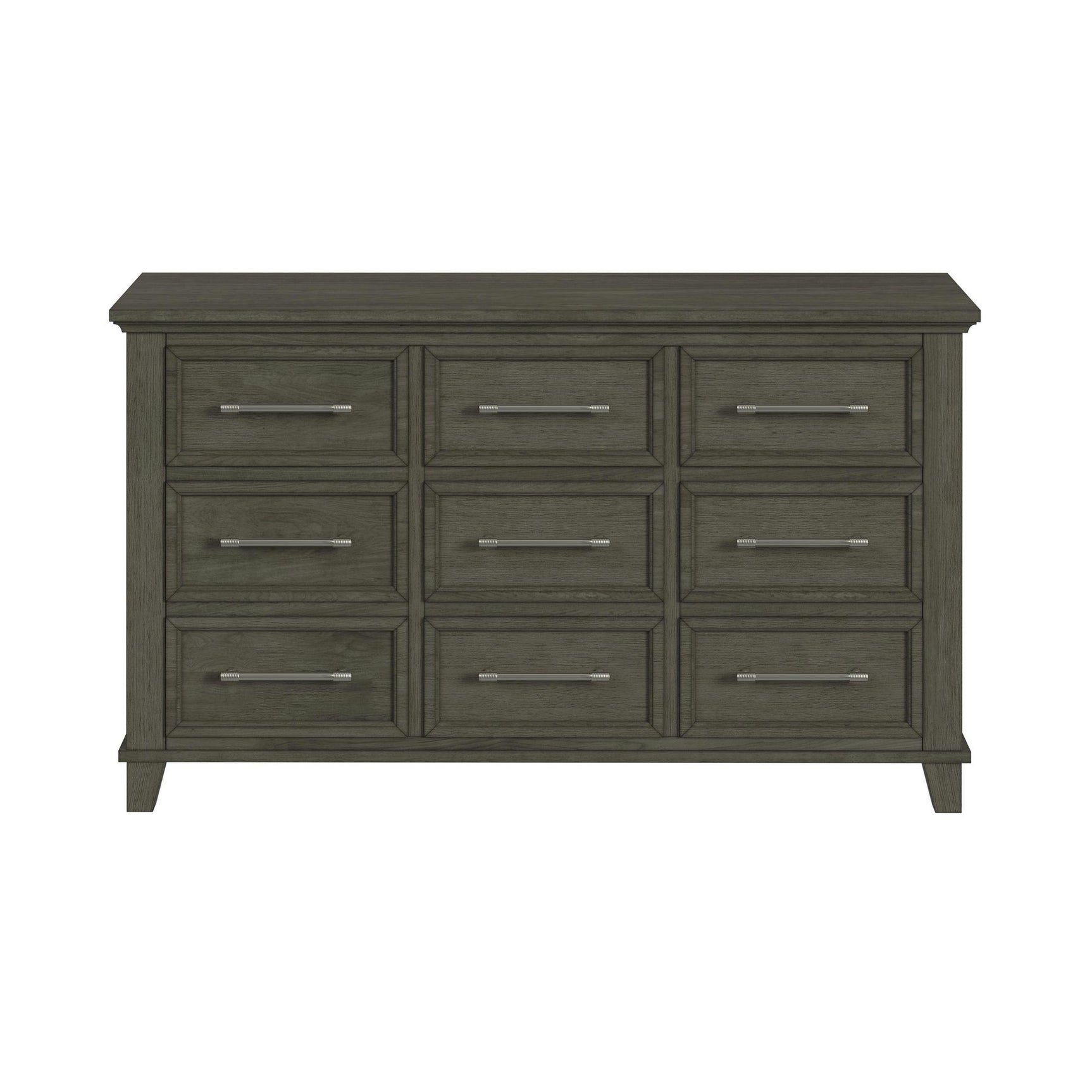 Canterbury 9-Drawer Dresser in Grey
