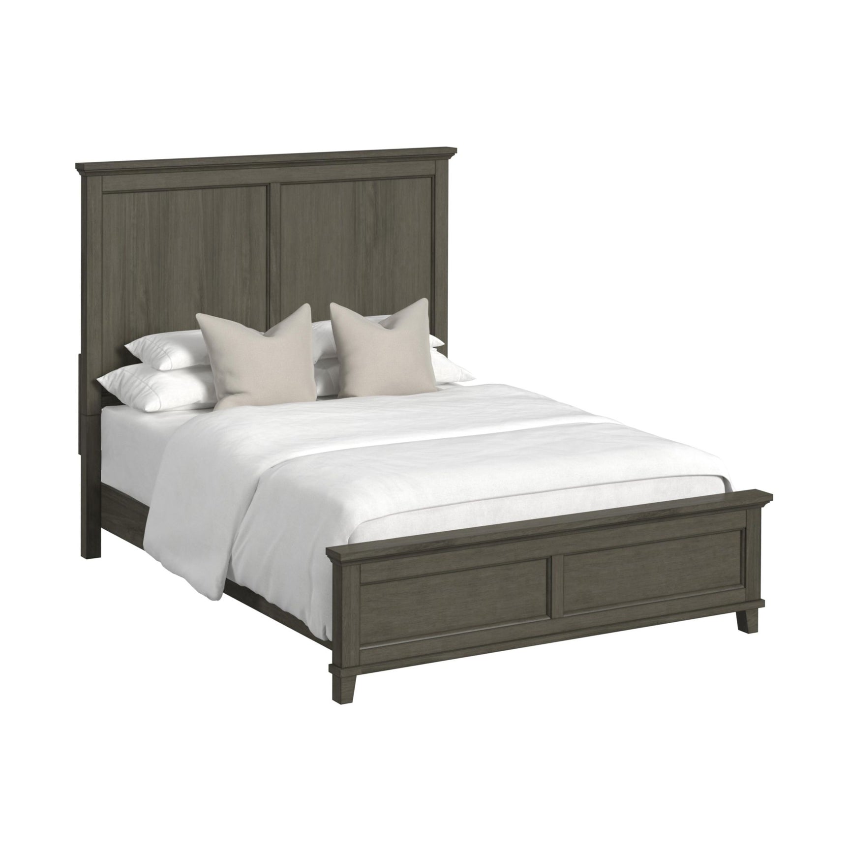 Canterbury Full Panel Bed in Grey - Tampa Furniture Outlet
