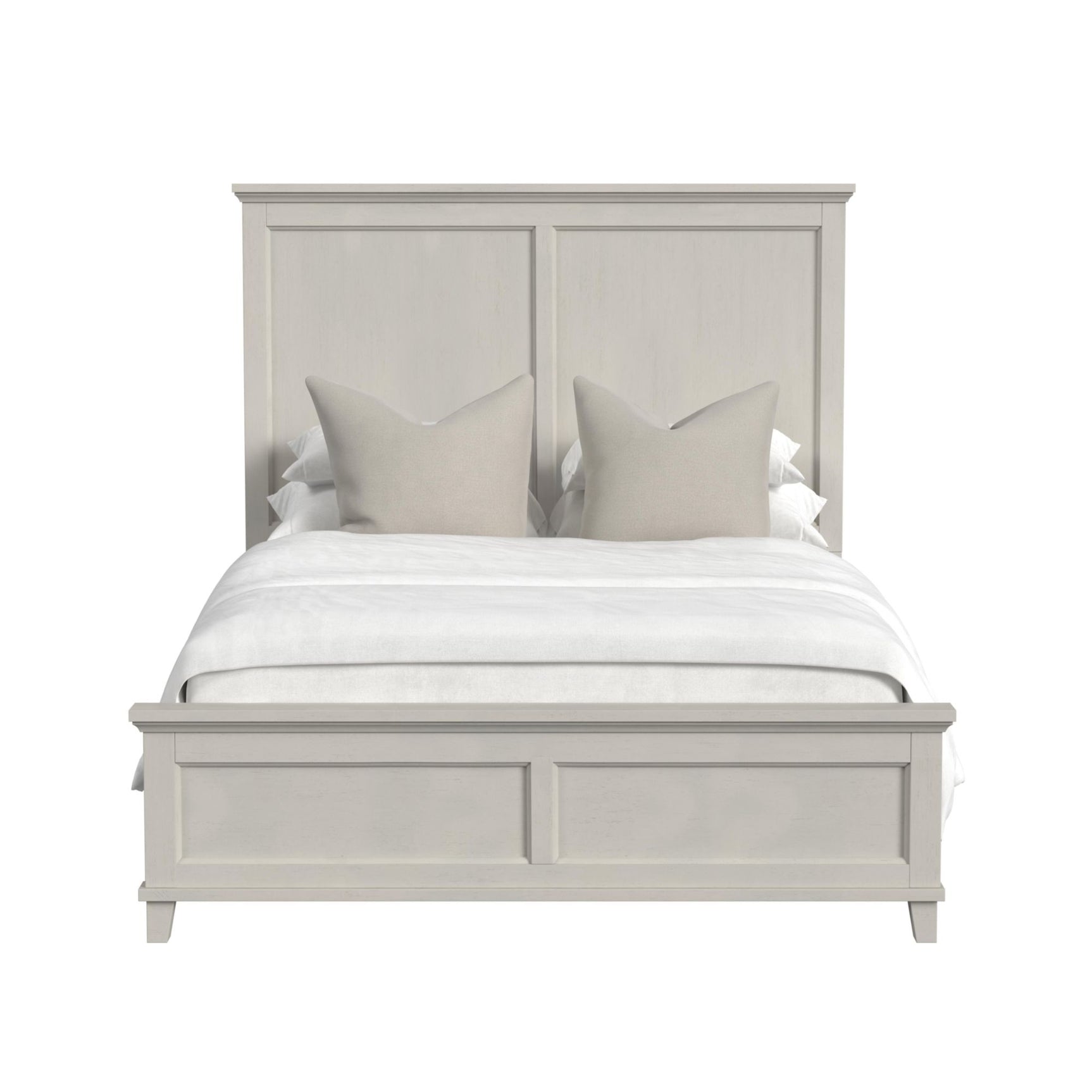 Canterbury Full Panel Bed in Ivory - Tampa Furniture Outlet