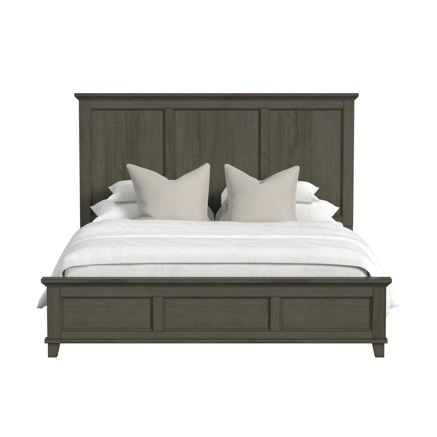 Canterbury King Panel Bed in Grey - Tampa Furniture Outlet