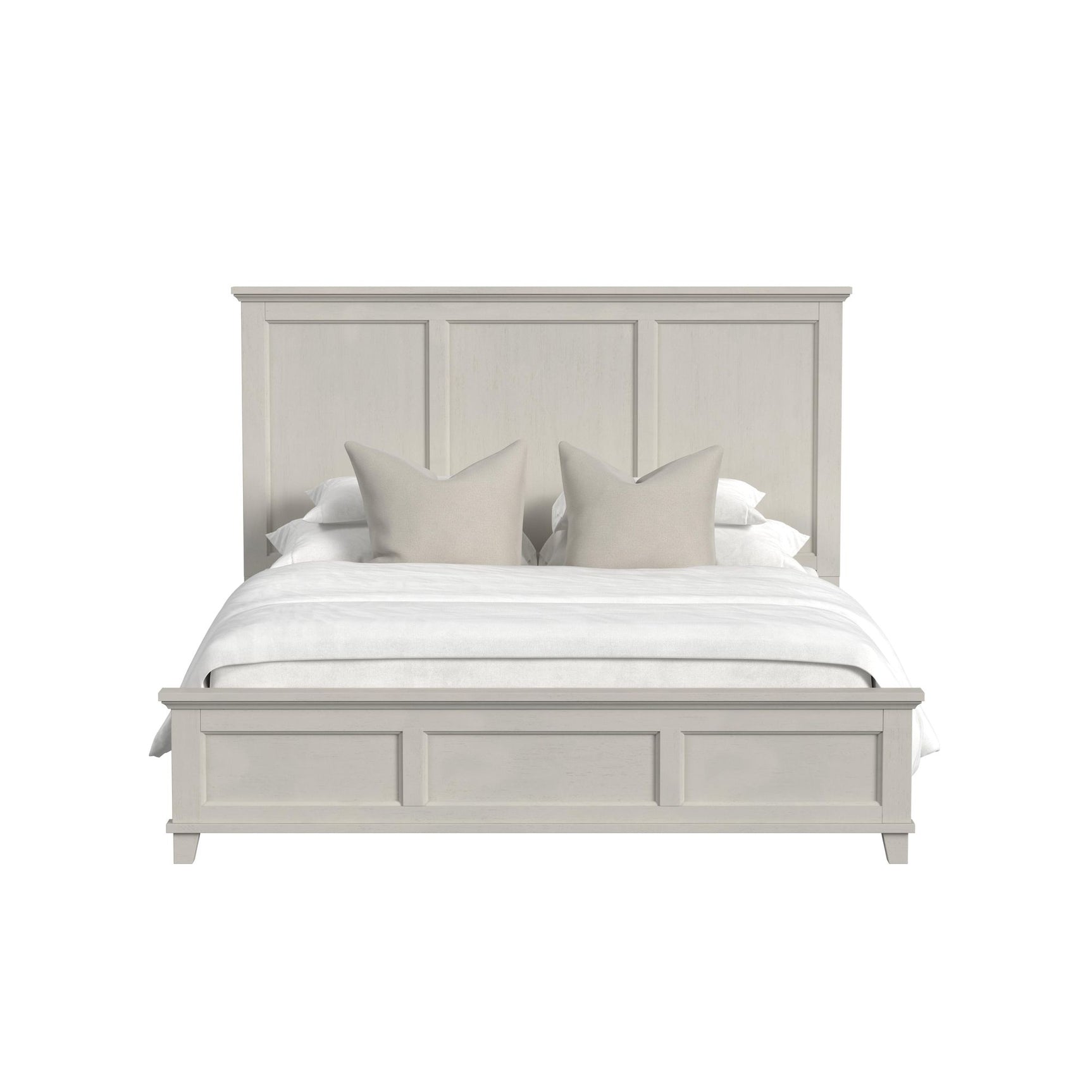 Canterbury King Panel Bed in Ivory - Tampa Furniture Outlet
