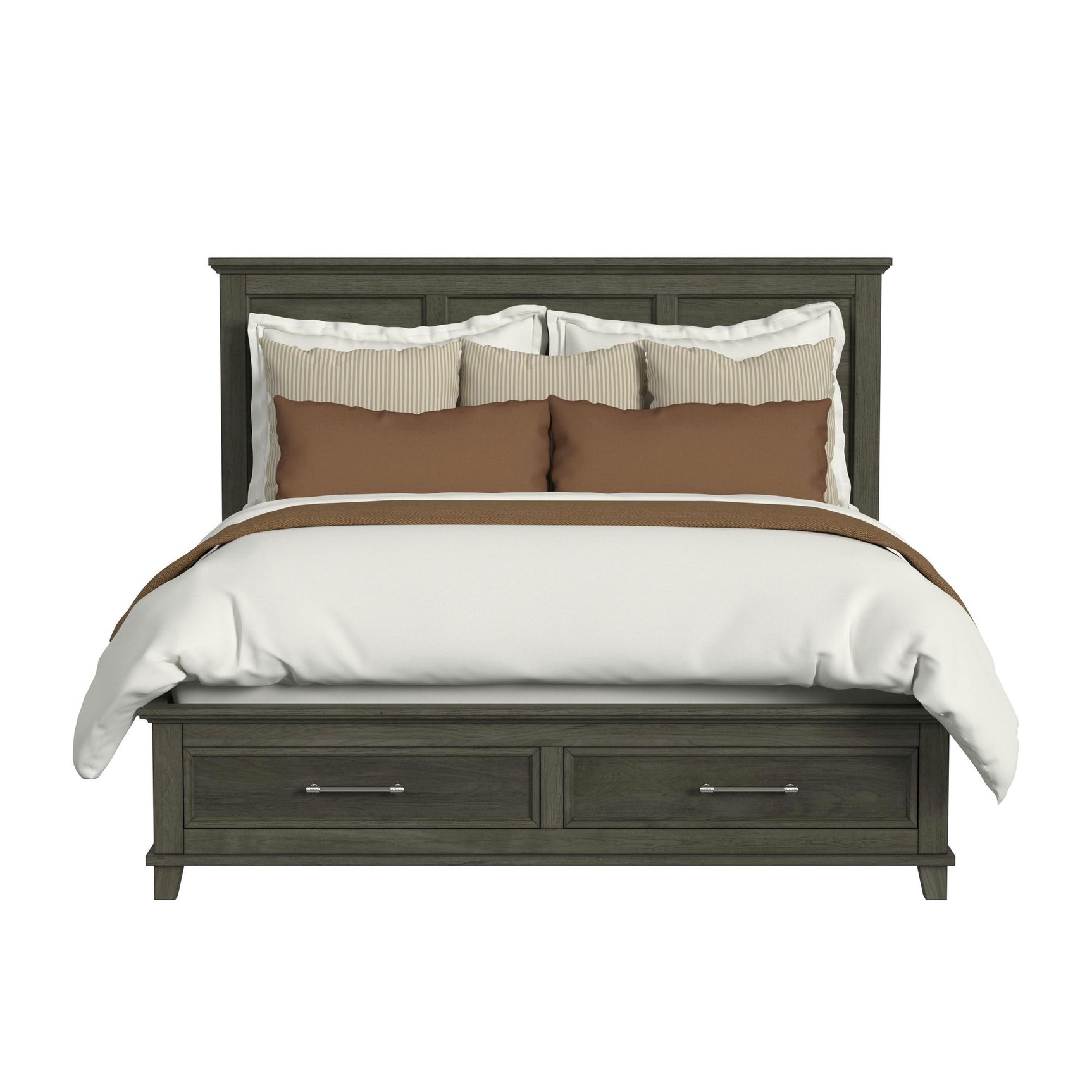 Canterbury King Storage Bed in Grey - Tampa Furniture Outlet