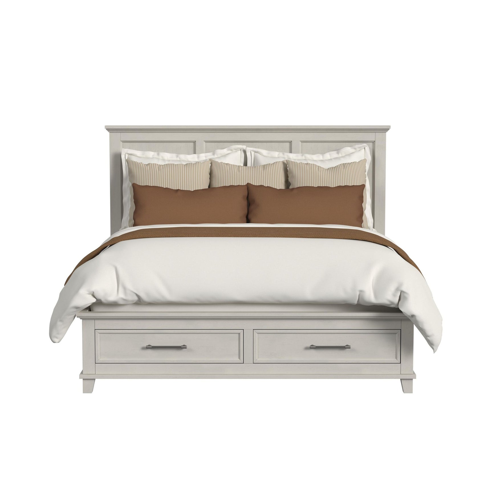 Canterbury King Storage Bed in Ivory