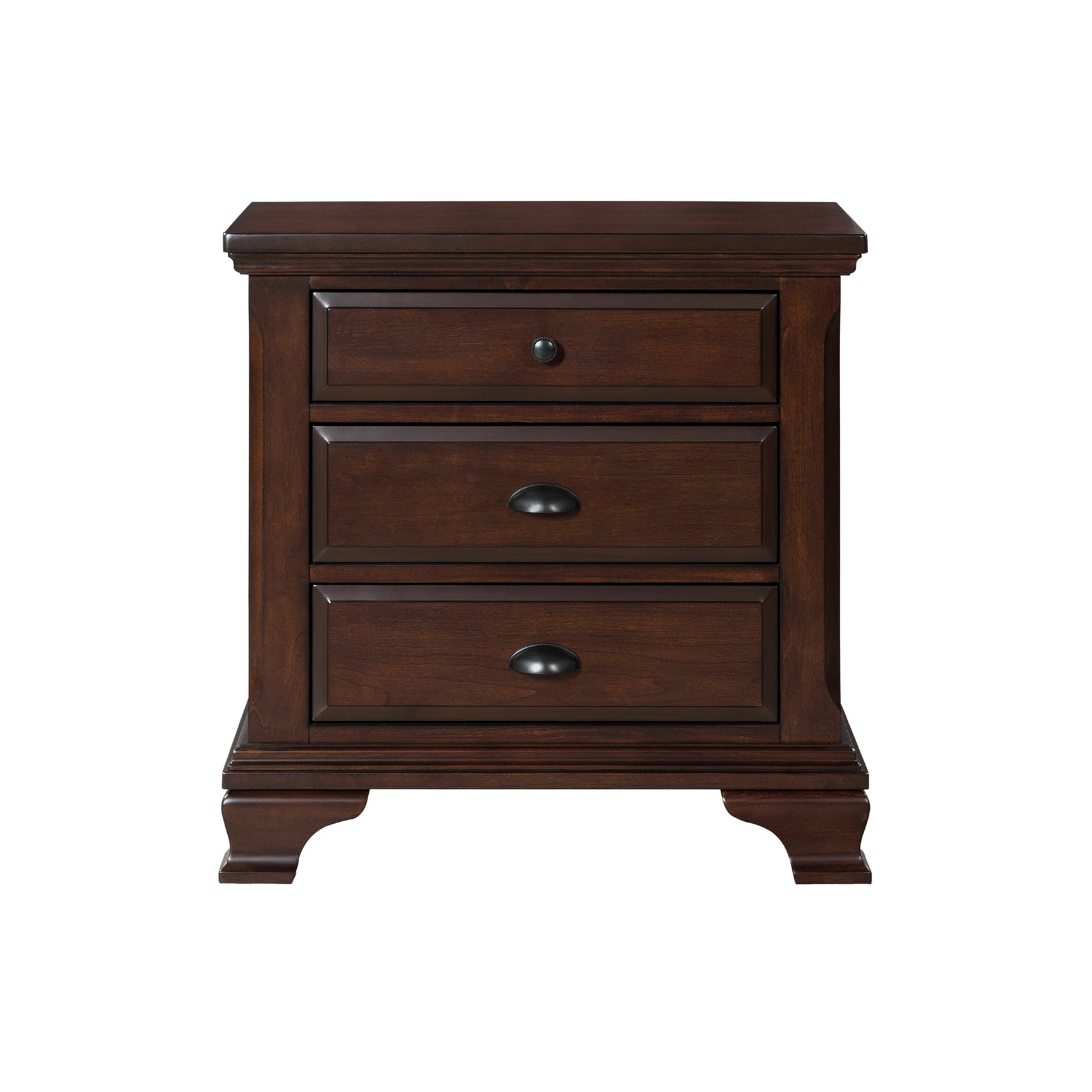 Canton Nightstand Cherry - Tampa Furniture Outlet