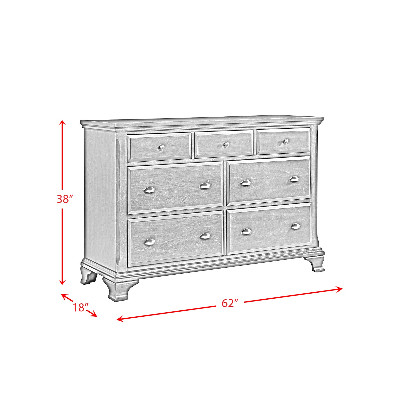 Canton Dresser Cherry - Tampa Furniture Outlet