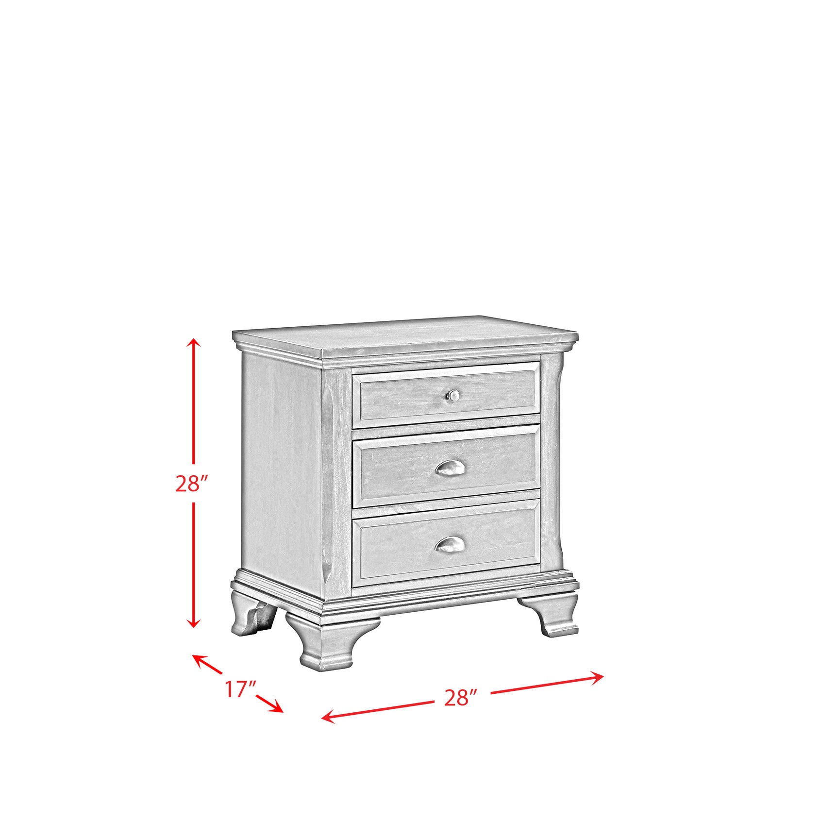 Canton Nightstand Cherry - Tampa Furniture Outlet