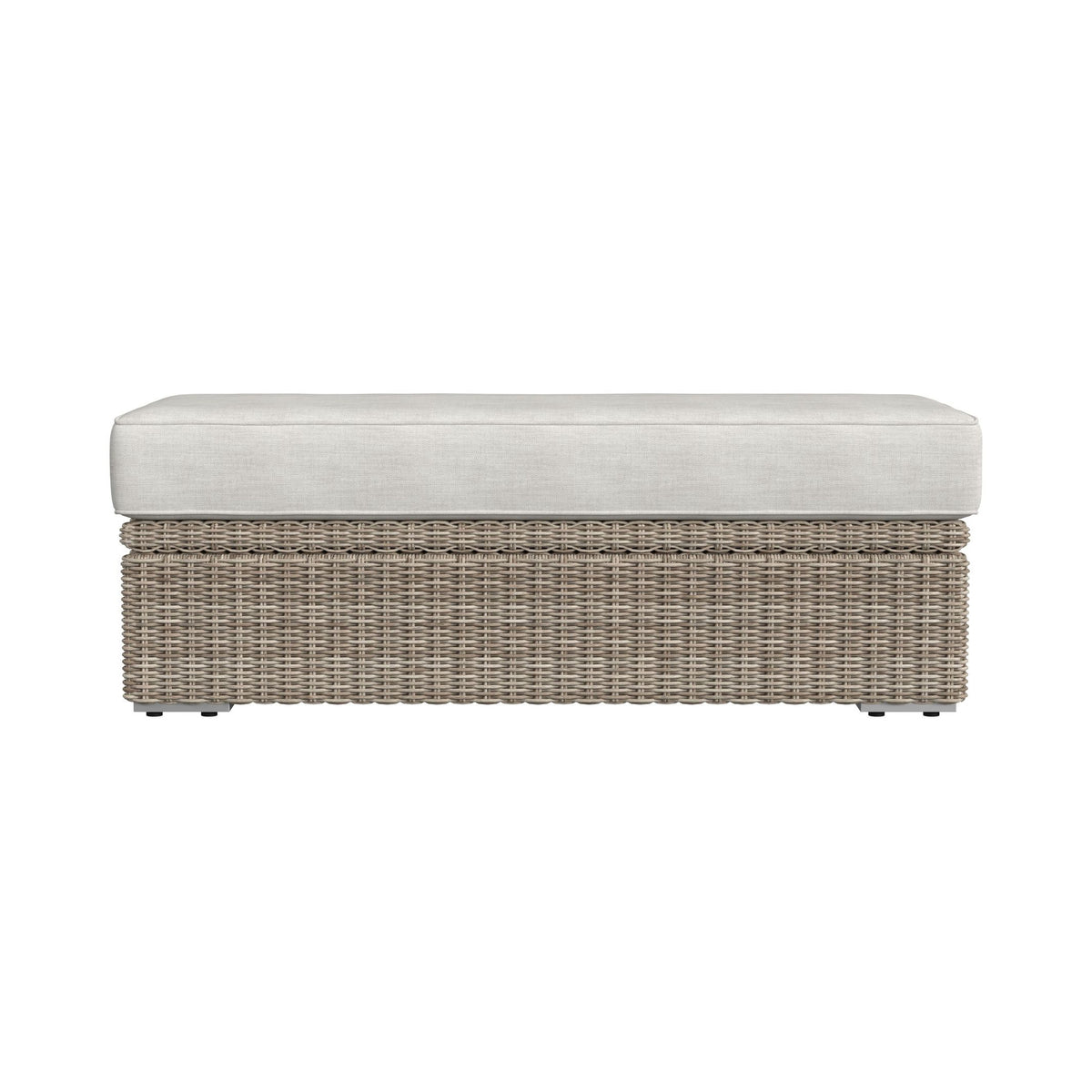 Carmona Ottoman - Natural and Olefin Beige