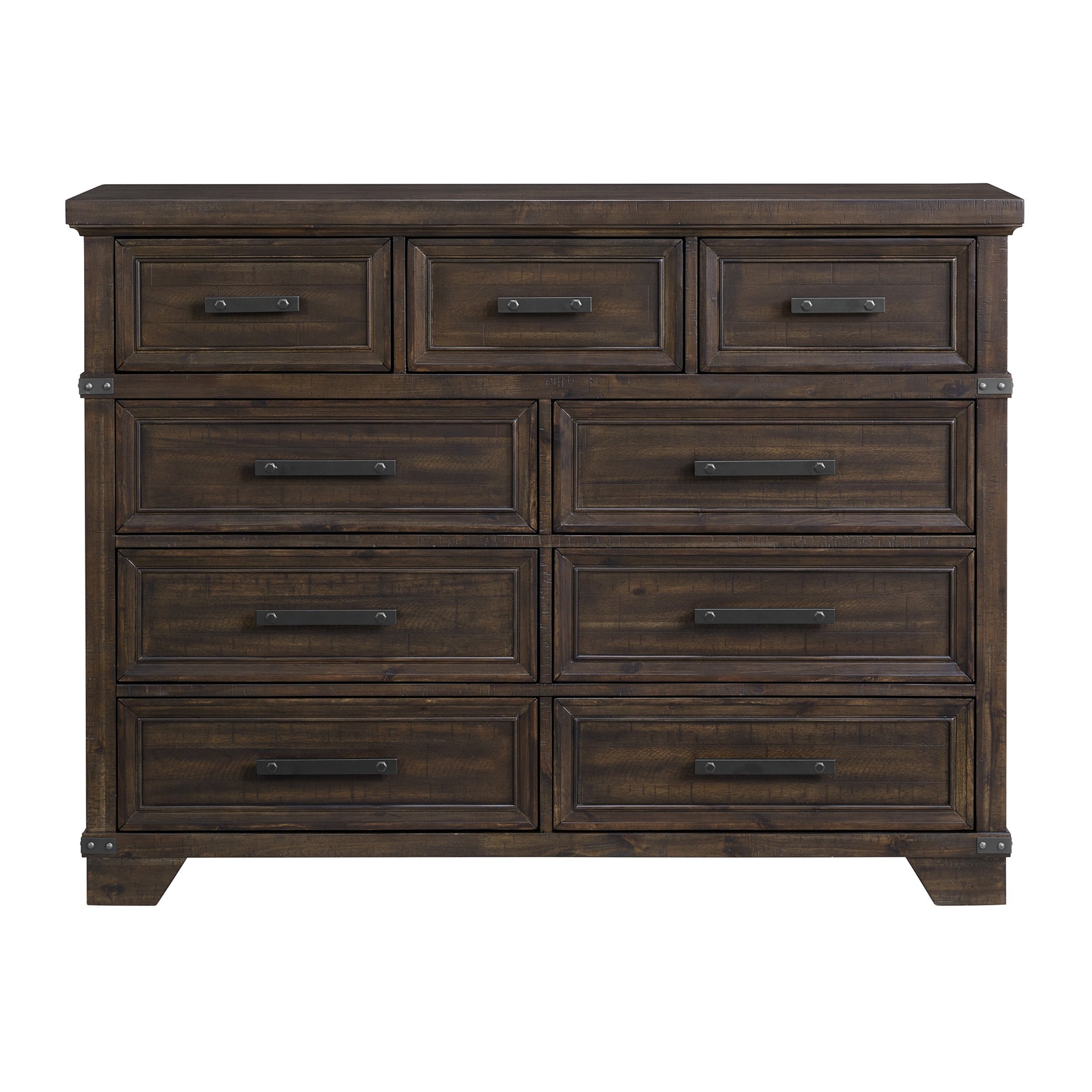 Colorado City 9-Drawer Dresser in Charcoal - Tampa Furniture Outlet