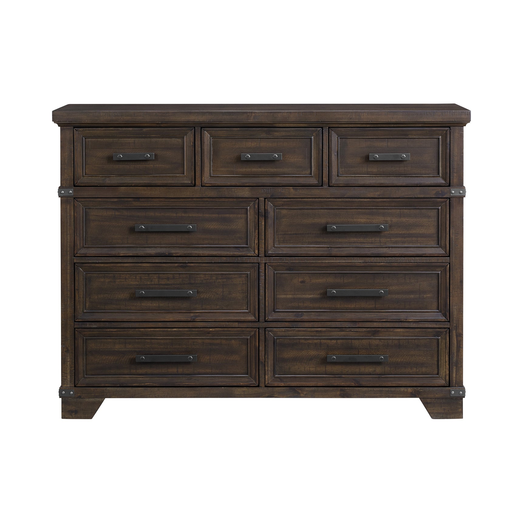 Colorado City 9-Drawer Dresser in Charcoal