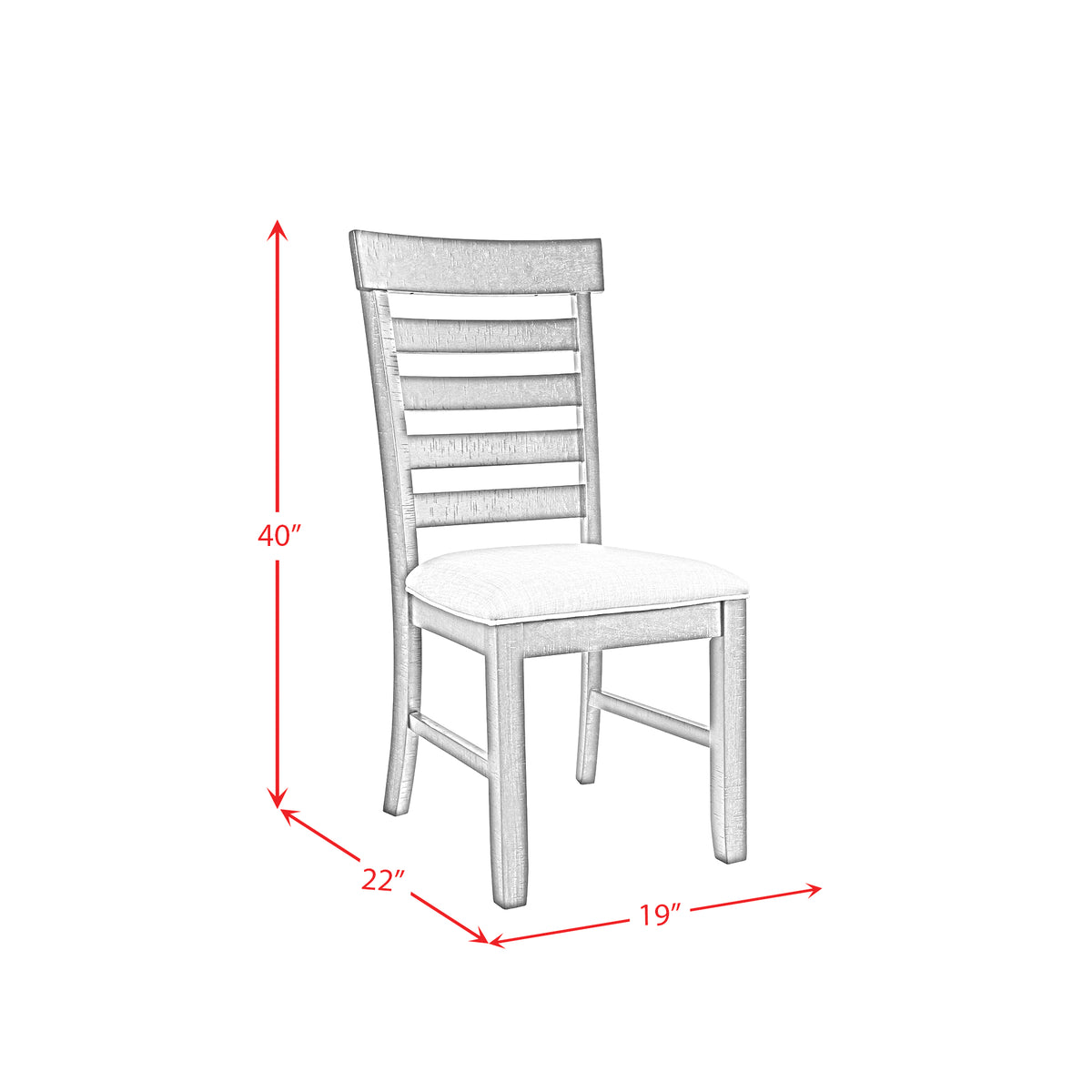 Colorado Dining Height Side Chair Charcoal (2pc per Carton)