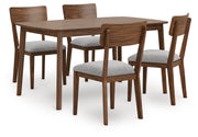 Tampa Furniture Outlet - Ashley Furniture - Tameride Dining Table and 4 Chairs (Set of 5) - Dining Room Table Set (5/CN) / Brown - PCD609-225