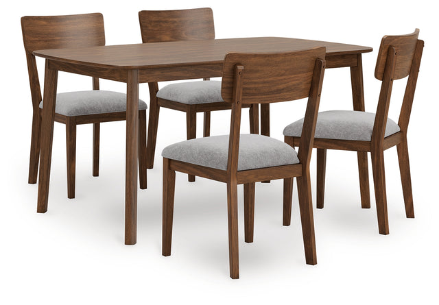 Tampa Furniture Outlet - Ashley Furniture - Tameride Dining Table and 4 Chairs (Set of 5) - Dining Room Table Set (5/CN) / Brown - PCD609-225