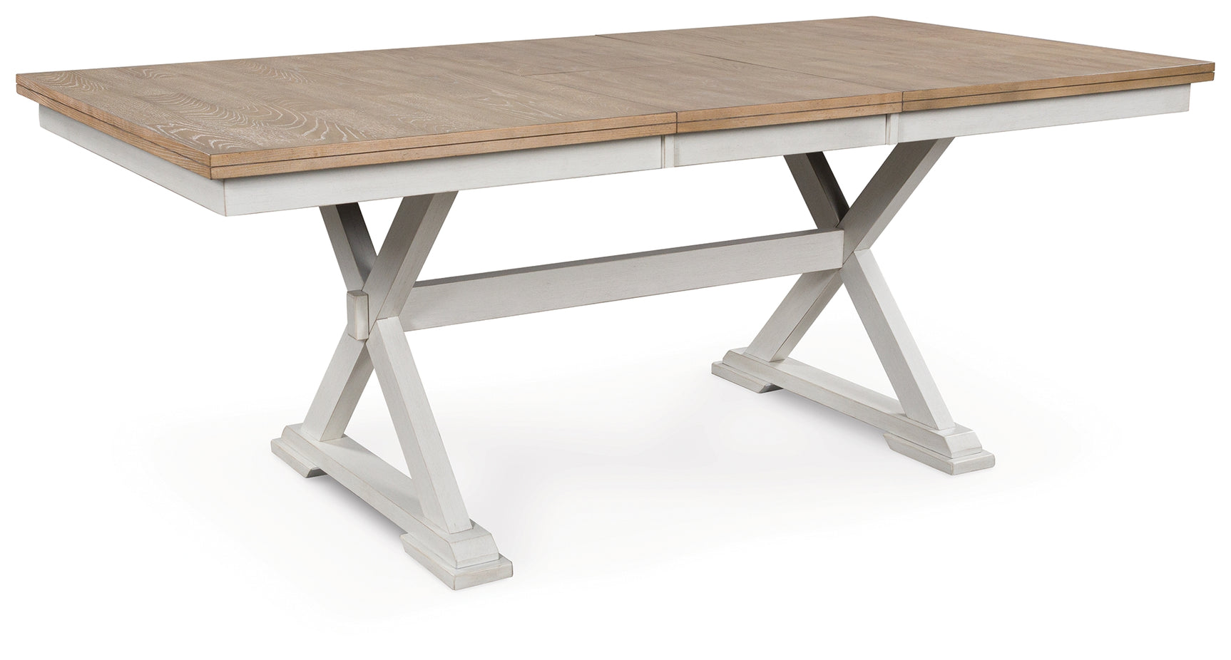 Tampa Furniture Outlet - Ashley Furniture - Purlaney Dining Butterfly Extension Table - RECT DRM Butterfly EXT Table / Antique White/Natural - PCD627-35