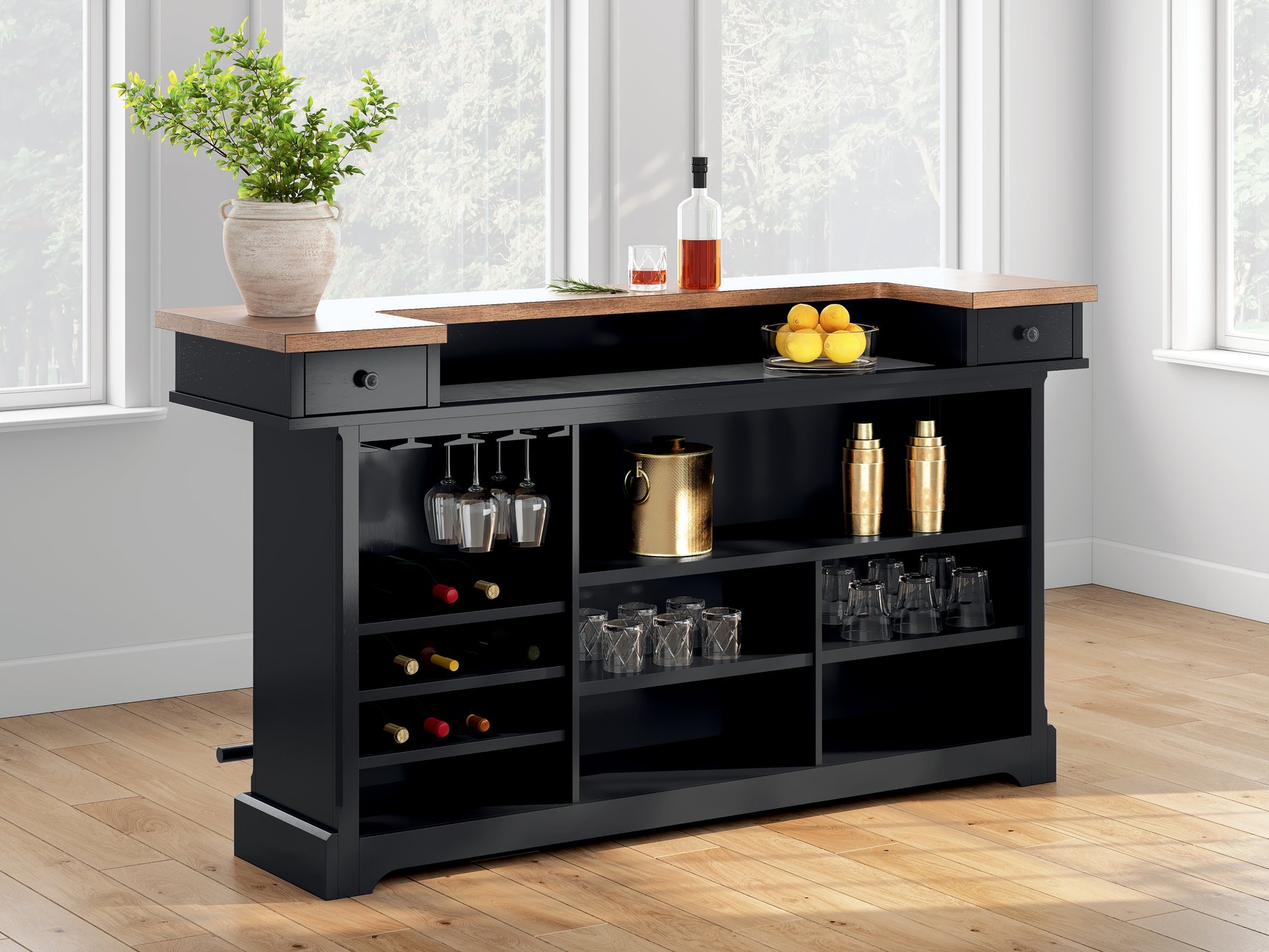 Wildenauer 78" Bar - Tampa Furniture Outlet