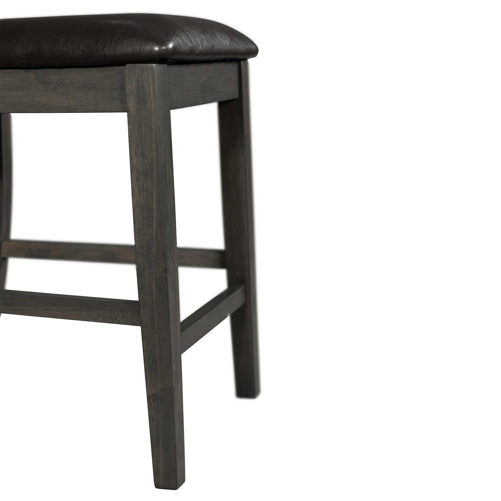 Alex Grey 60" 7 PC Counter Set (Grey Table with Black PU Seat) - Tampa Furniture Outlet