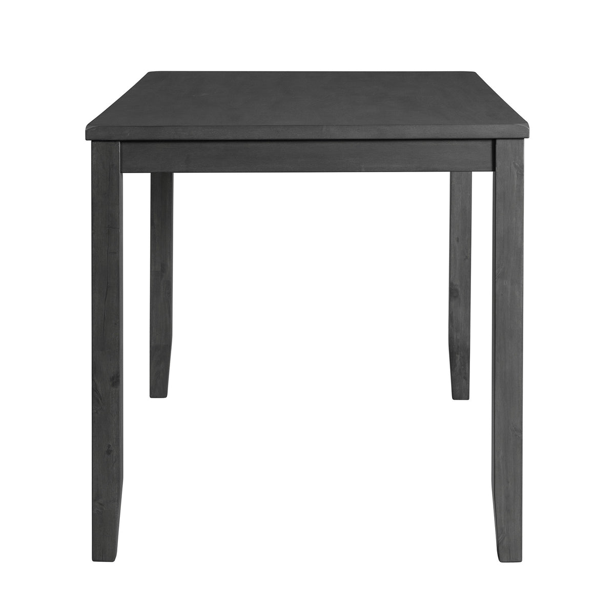 Alex Grey 60" 7 PC Counter Set (Grey Table with Black PU Seat)