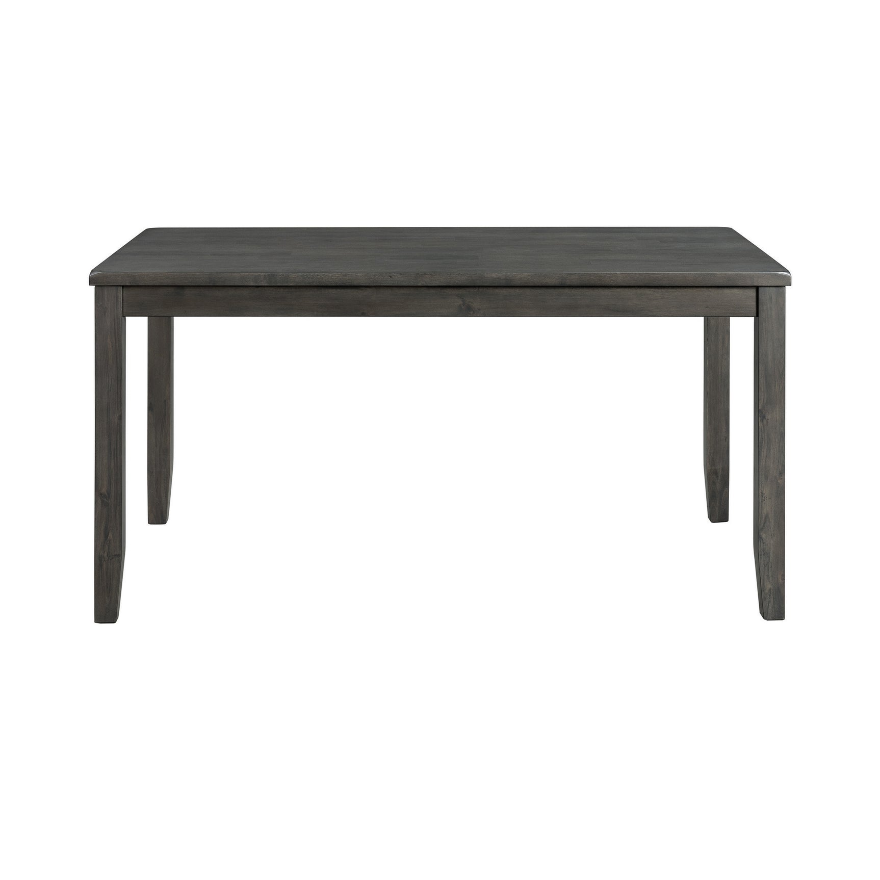 Alex Grey 60" 7 PC Dining Set (Grey Table with Black PU Seat)