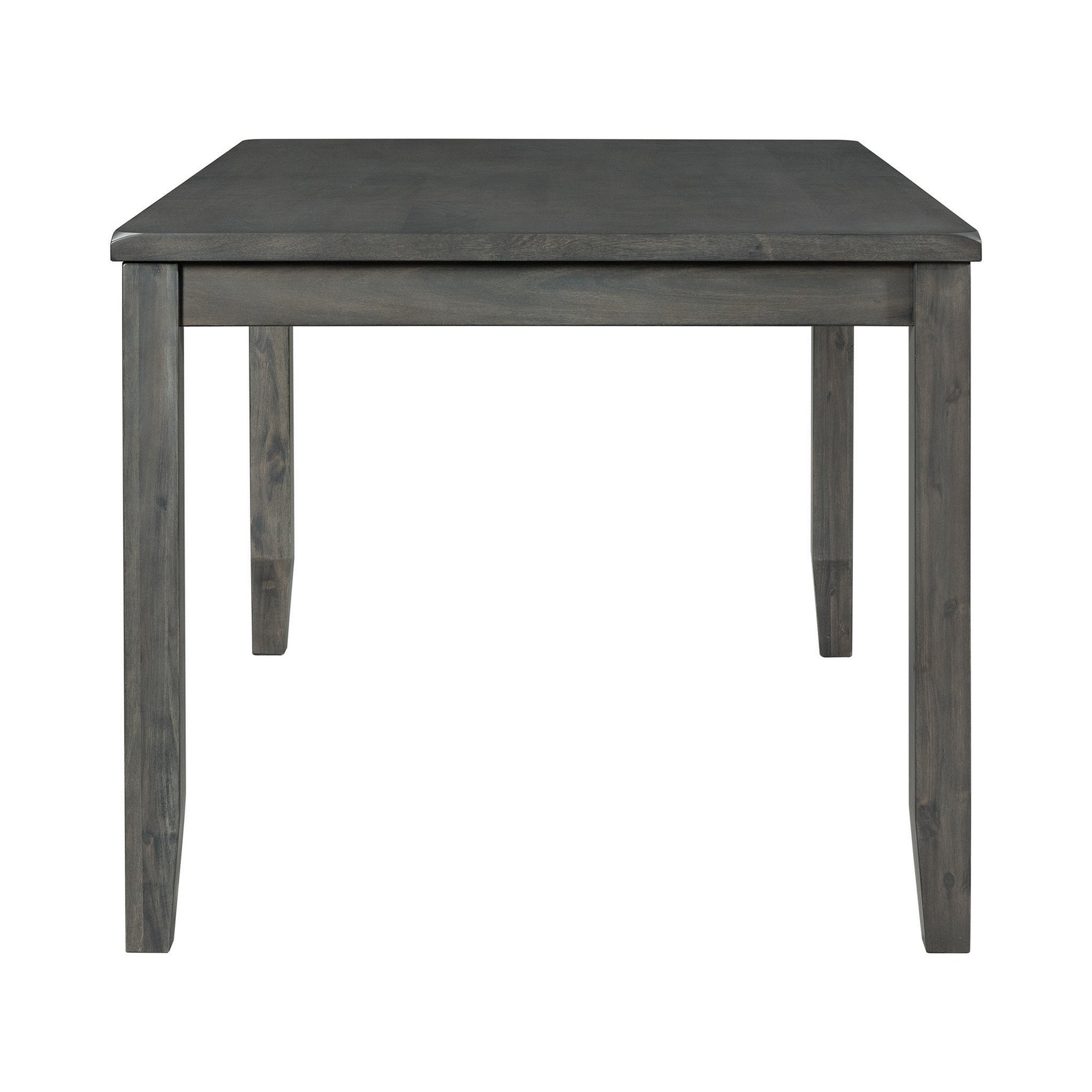 Alex Grey 60" 7 PC Dining Set (Grey Table with Black PU Seat)