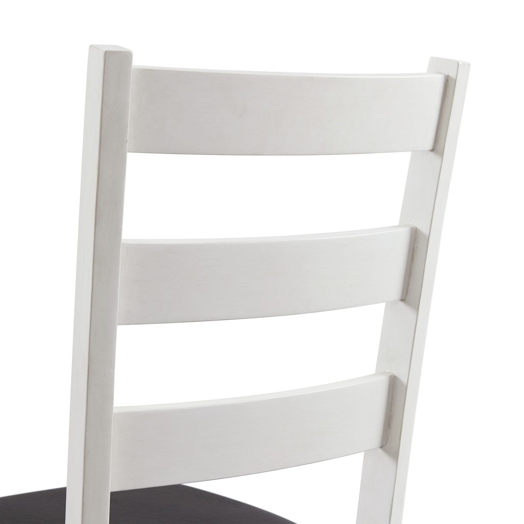 Martin 3 pc Drop Leaf Dining Set (Dark Brown Top - White Base) - Tampa Furniture Outlet