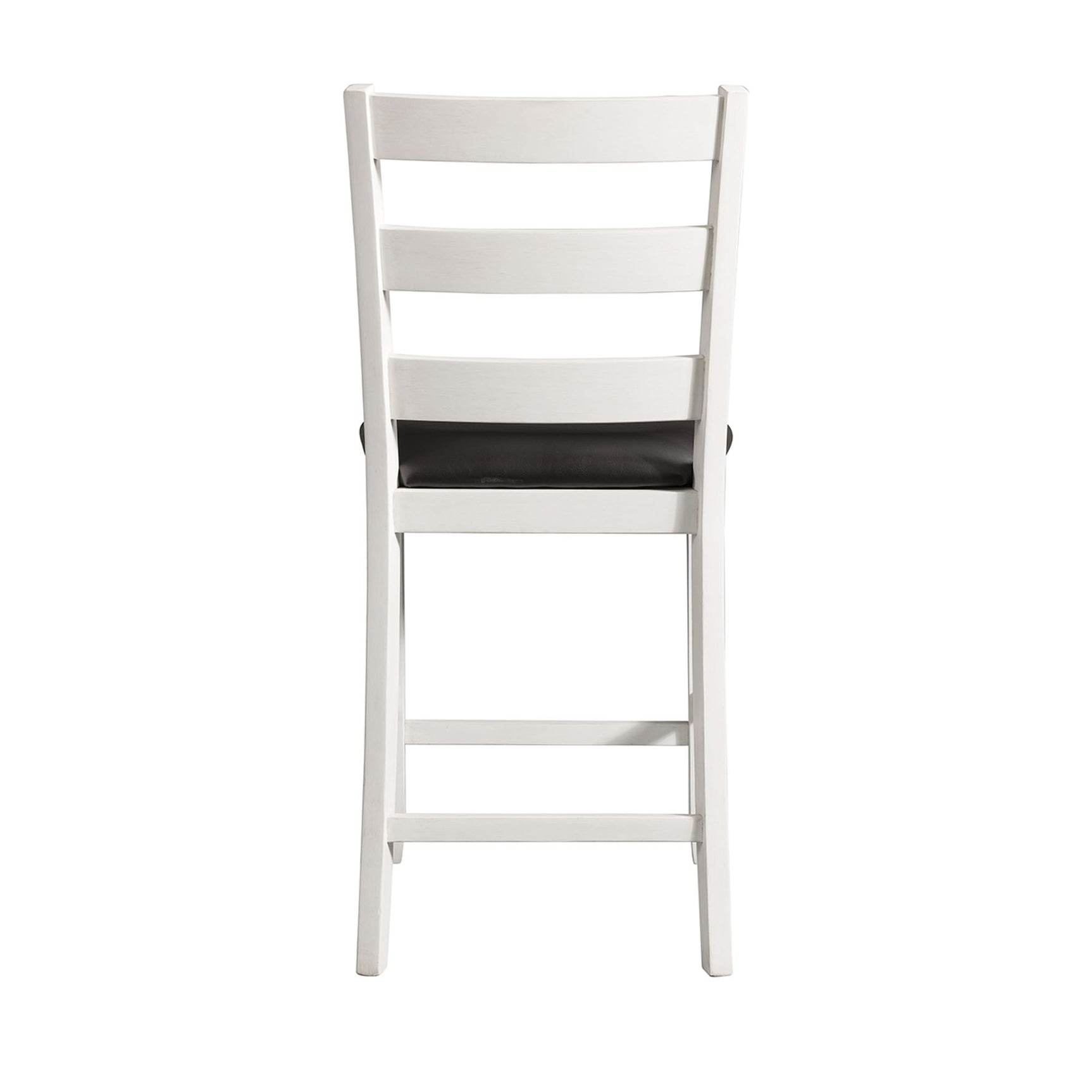 Martin 5pc Counter Set (Dark Brown Top - White Base) - Tampa Furniture Outlet
