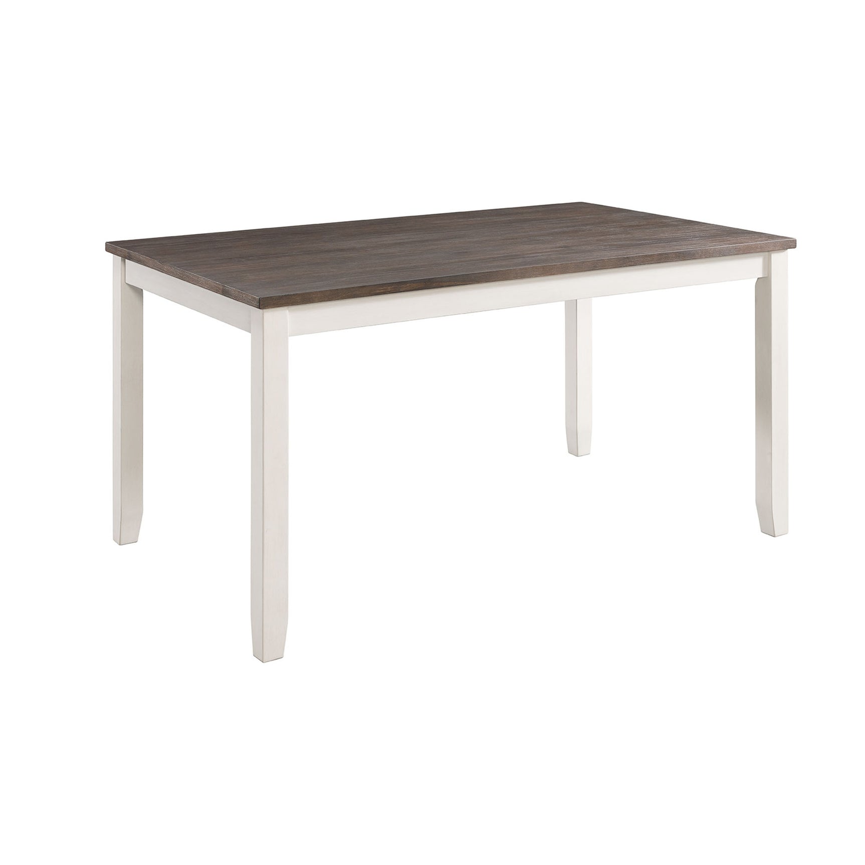 Martin 5 Pc Dining set (Dark Brown Top - White Base)