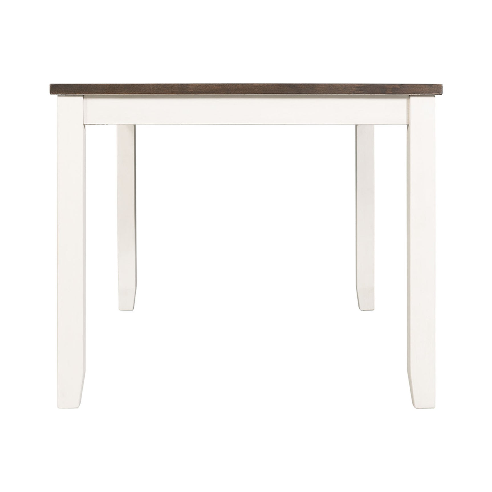 Martin 5 Pc Dining set (Dark Brown Top - White Base)