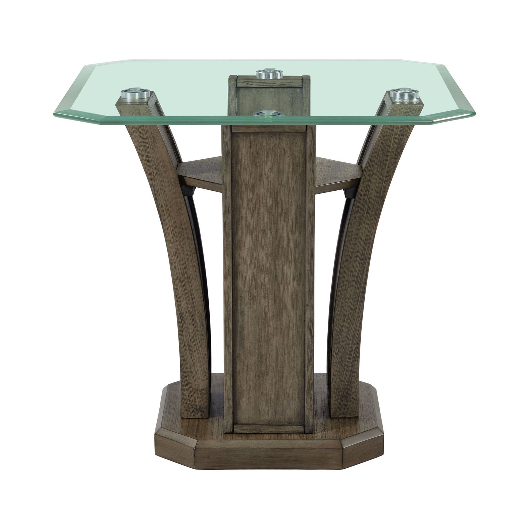 Dapper Square End Table Grey