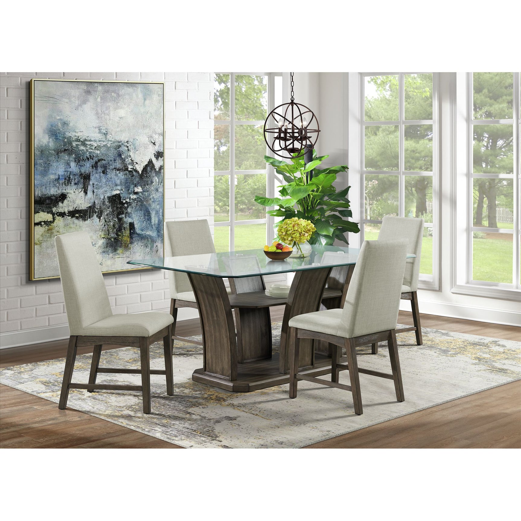 Dapper Dining Side Chair (Grey Finish) (Two Per Carton) - Tampa Furniture Outlet