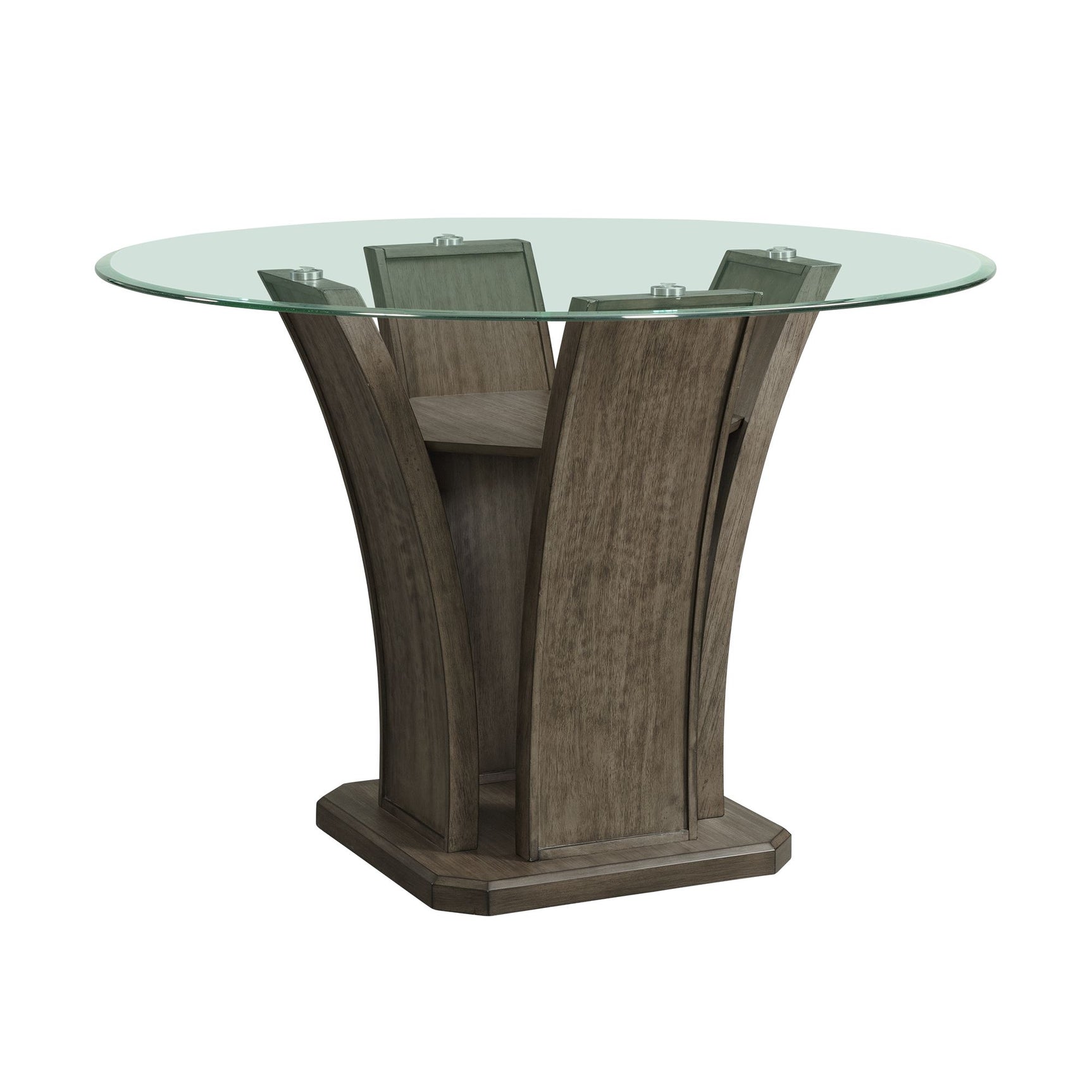 Dapper Grey Round Counter Table - Tampa Furniture Outlet