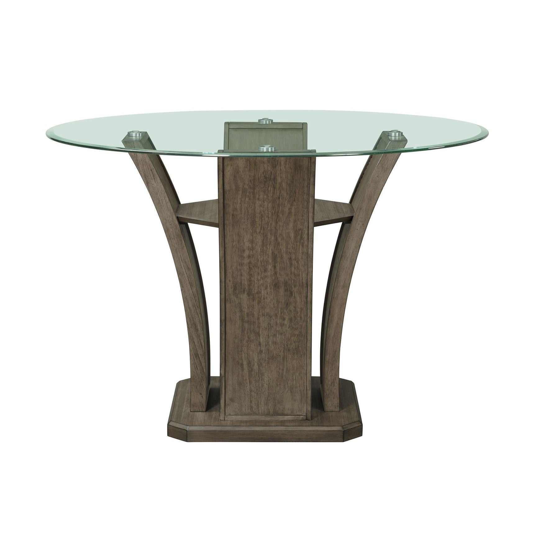 Dapper Grey Round Counter Table - Tampa Furniture Outlet