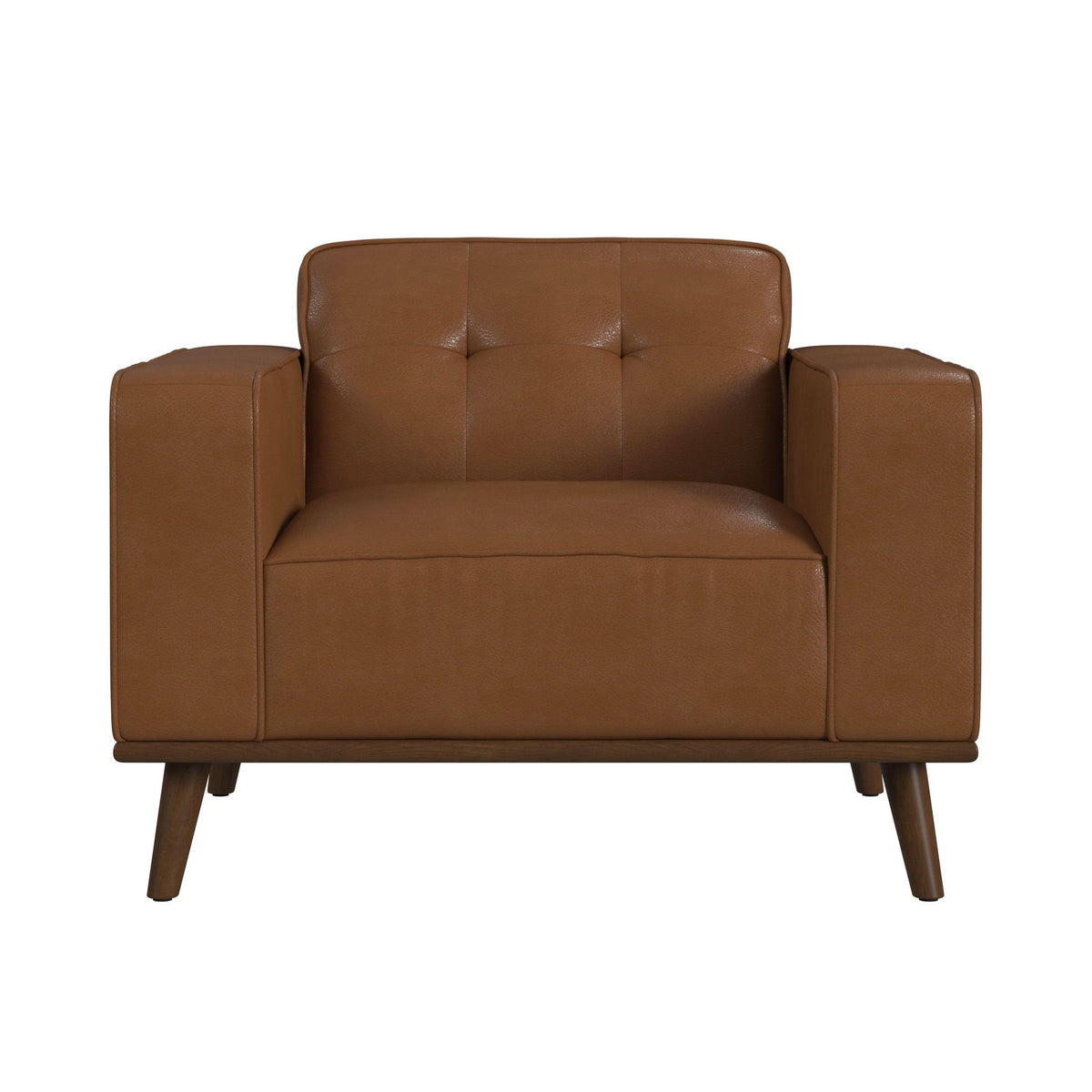 Destiny Chair with Wood Front in Pebble Tan