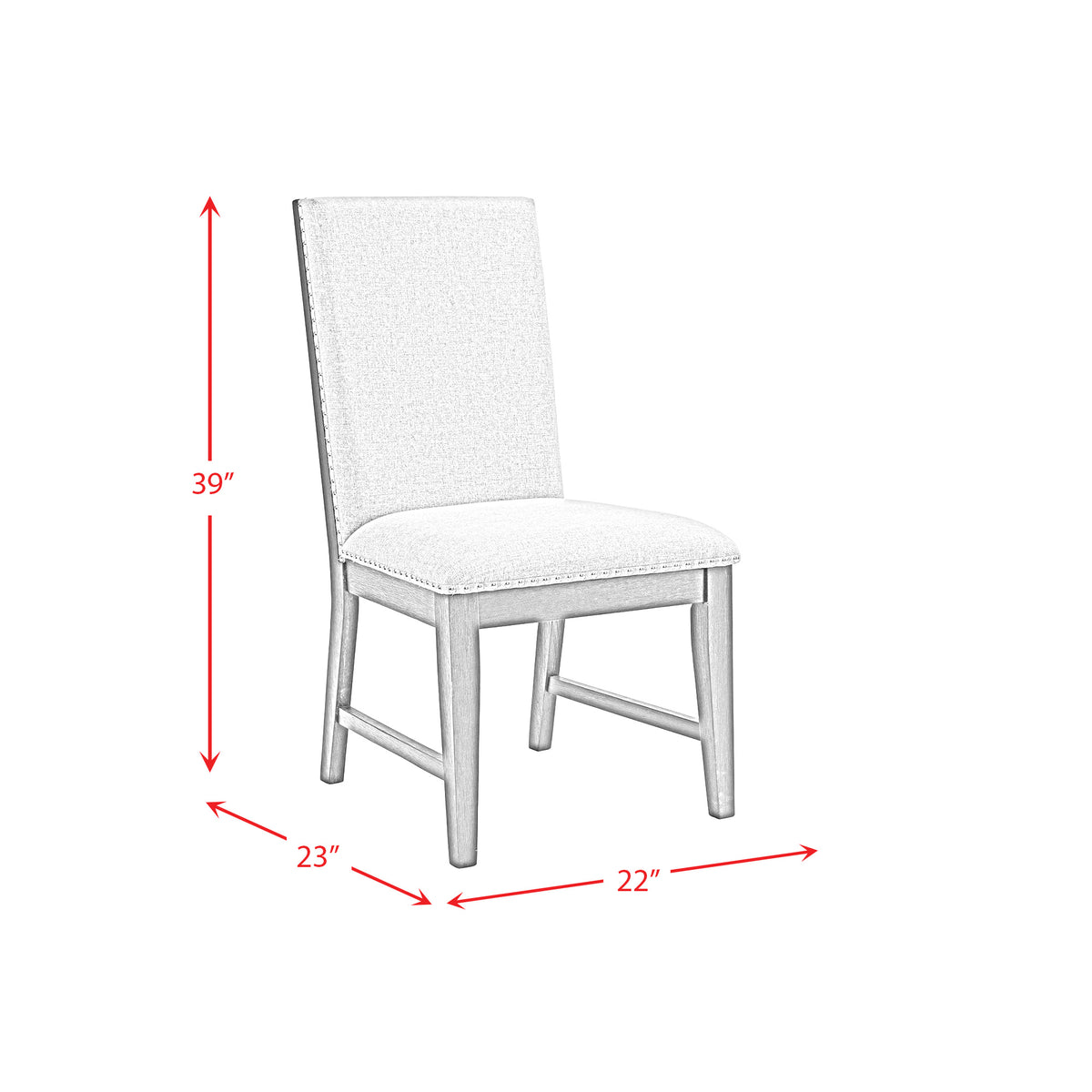 Donovan Upholstery Side Chair Dark (2 Per Pack)