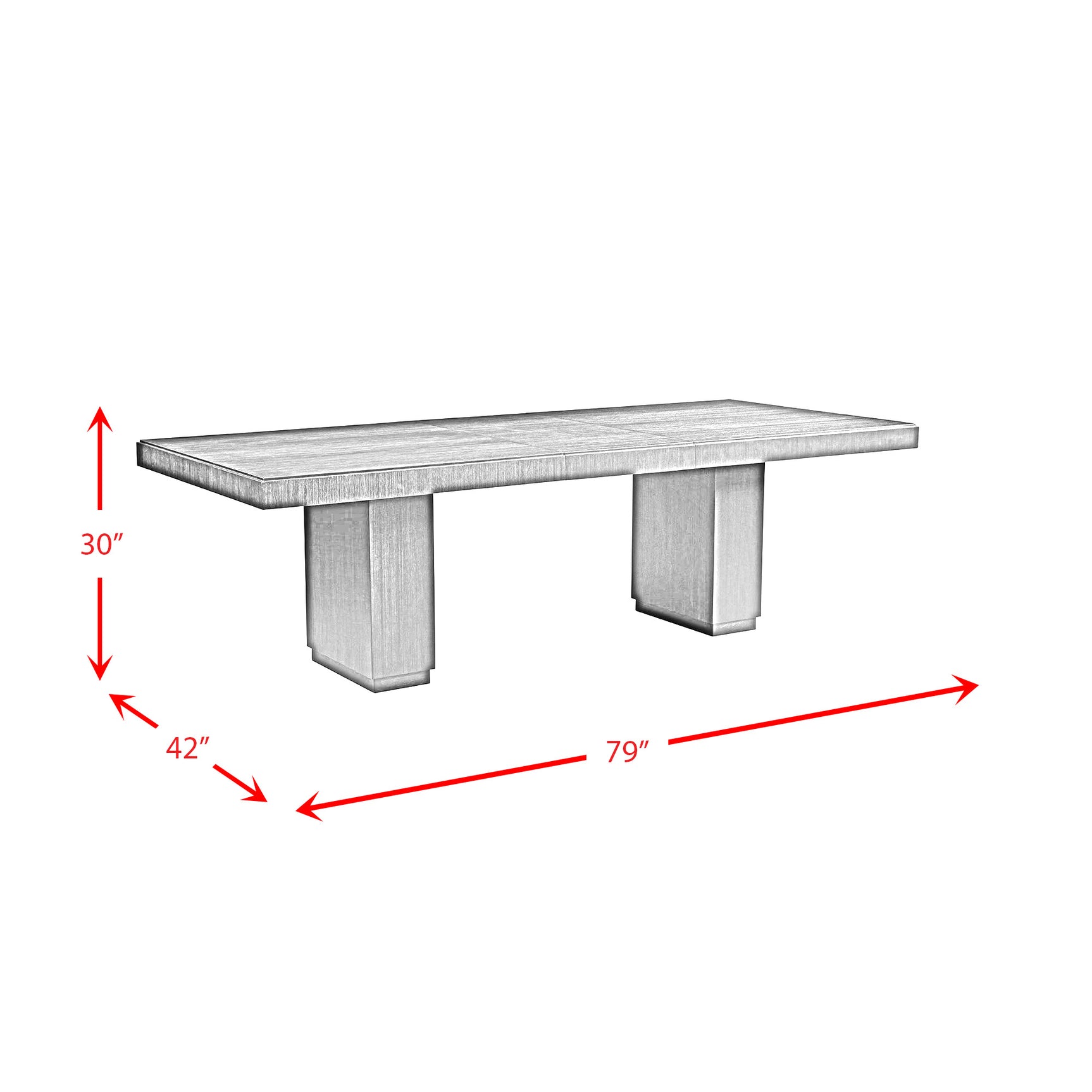 Donovan Rectangular Standard Height Dining Table in Black - Tampa Furniture Outlet