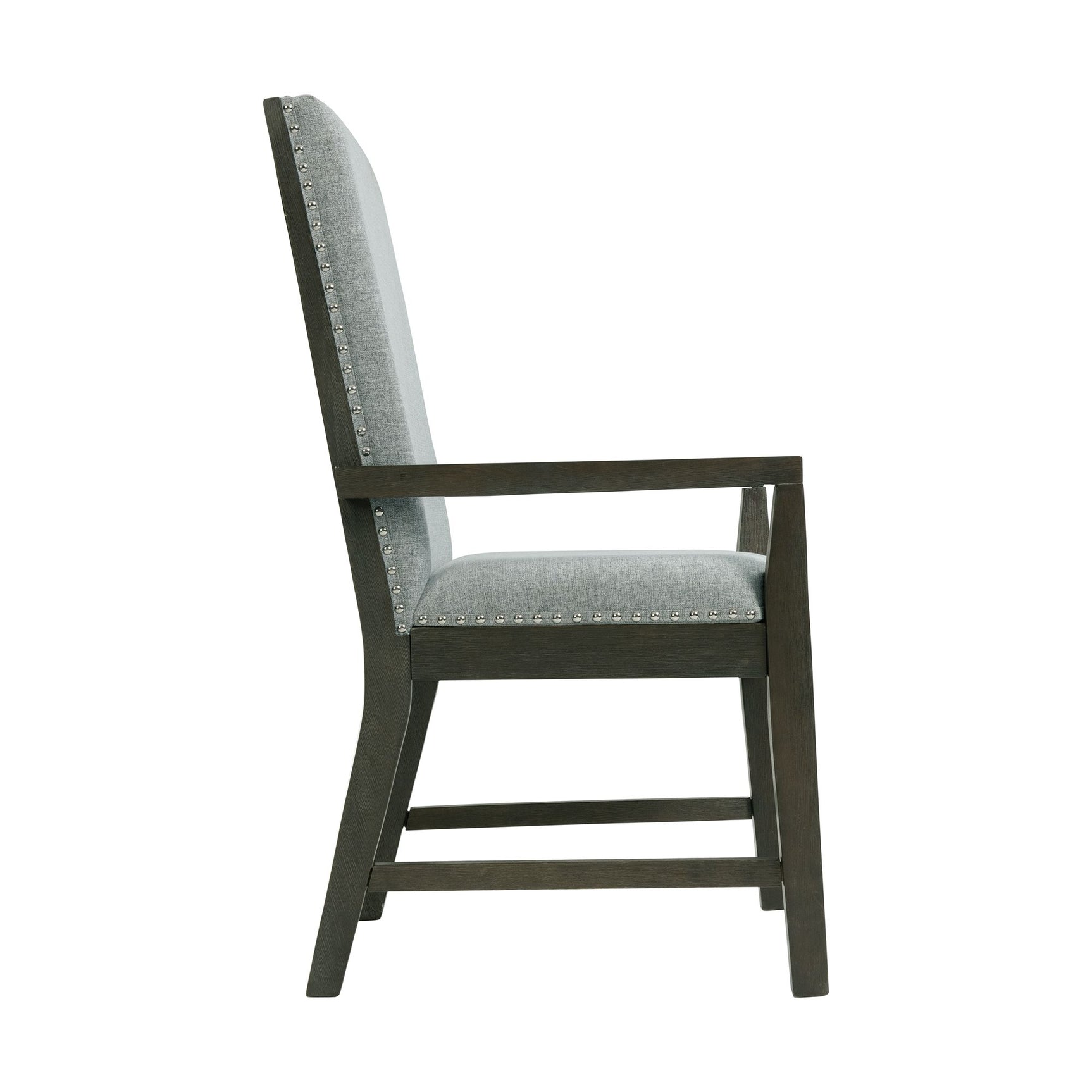 Donovan Upholstery Arm Chair Dark (2 Per Pack) - Tampa Furniture Outlet