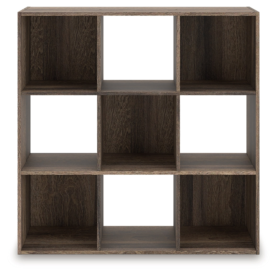 Tampa Furniture Outlet - Ashley Furniture - Shallifer Nine Cube Organizer - Nine Cube Organizer / Brown - EA1104-3X3